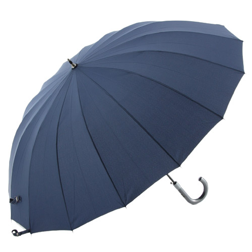 16本骨65cm無地 ジャンプ長傘 - 画像2