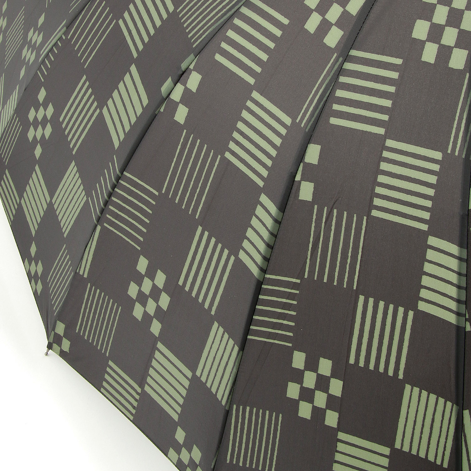 60 16本骨 紳士市松 長傘 - 画像4