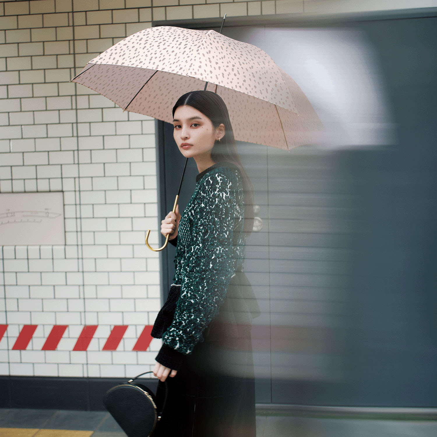 【because】 レオパード長傘