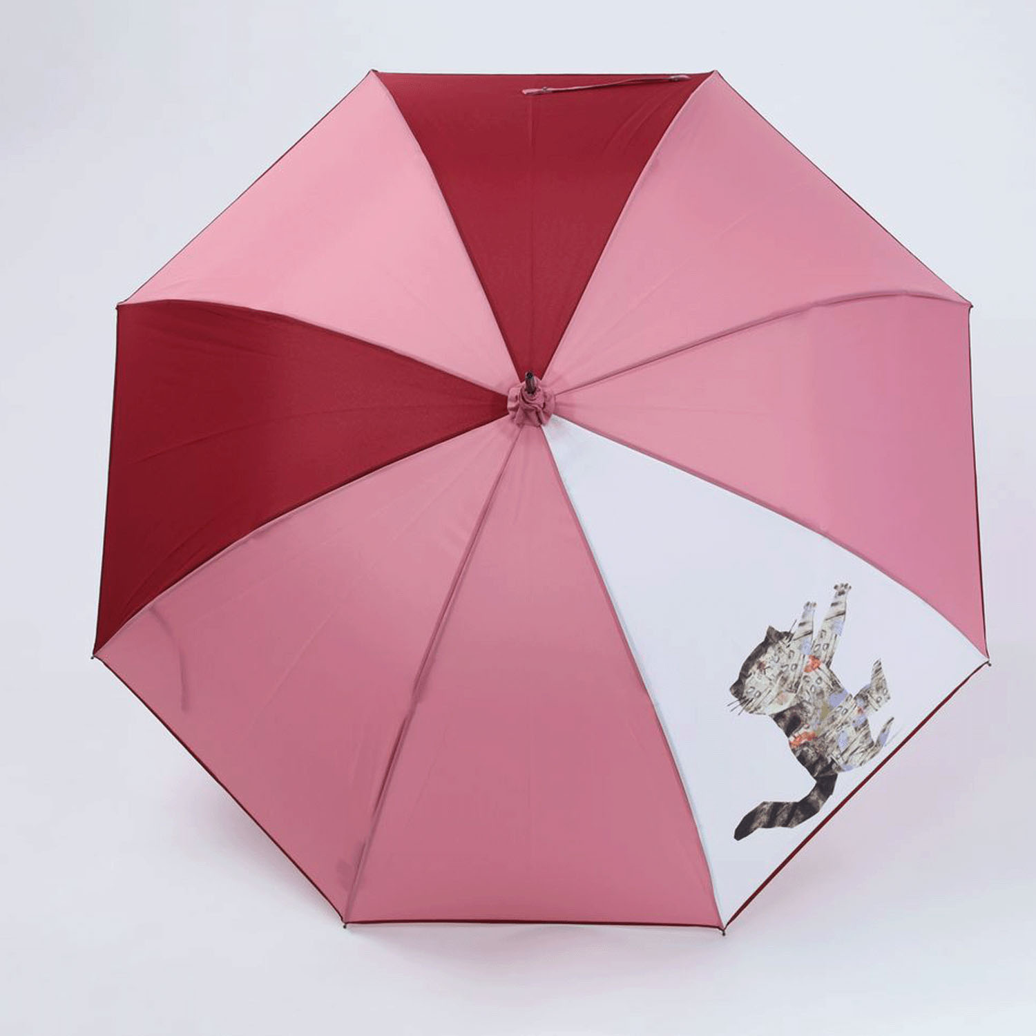 「深尾竜騎」コラボ ごろりん猫イラスト長傘 - 画像2