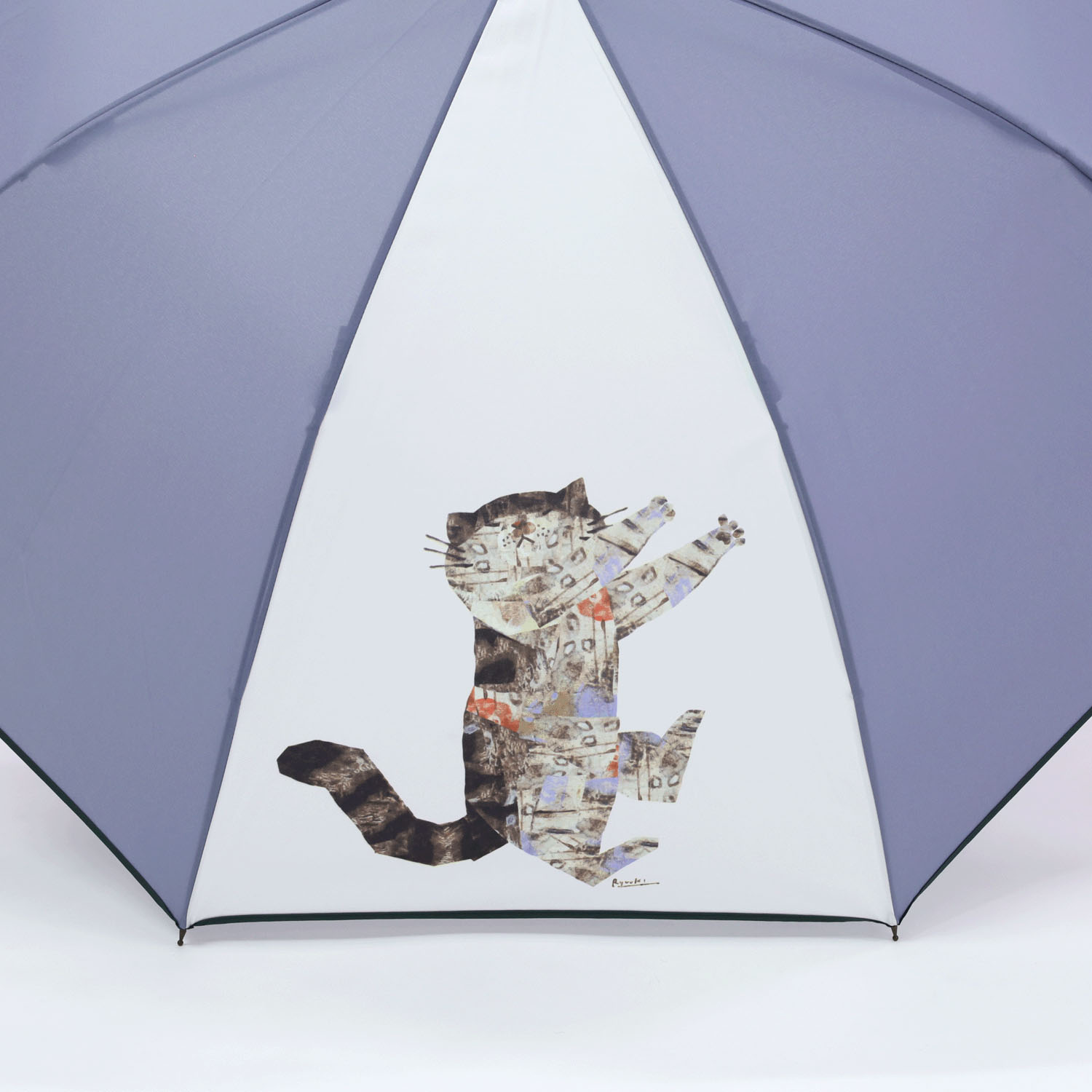 「深尾竜騎」コラボ ごろりん猫イラスト長傘 - 画像5