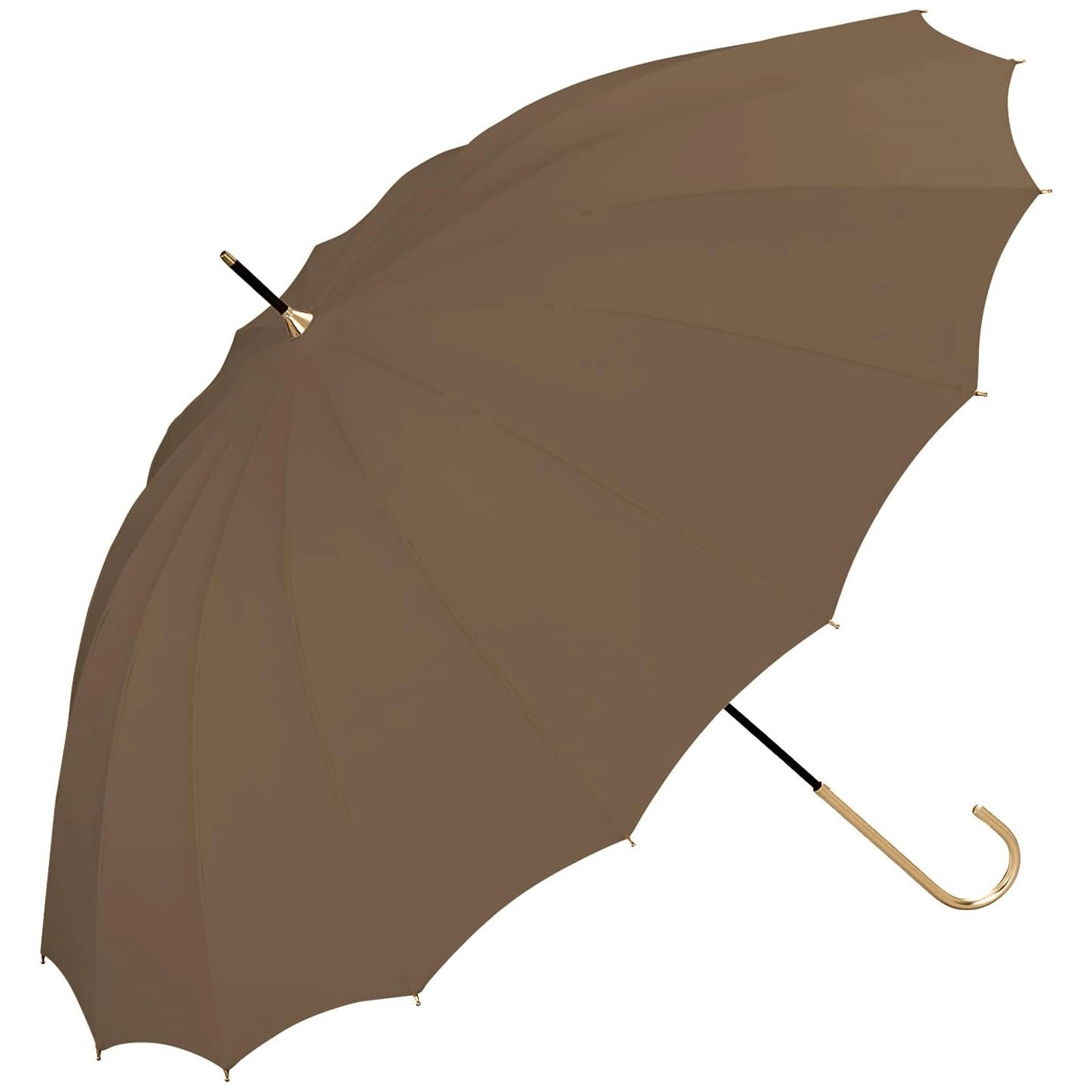 Wpc． 16本骨ソリッド長傘