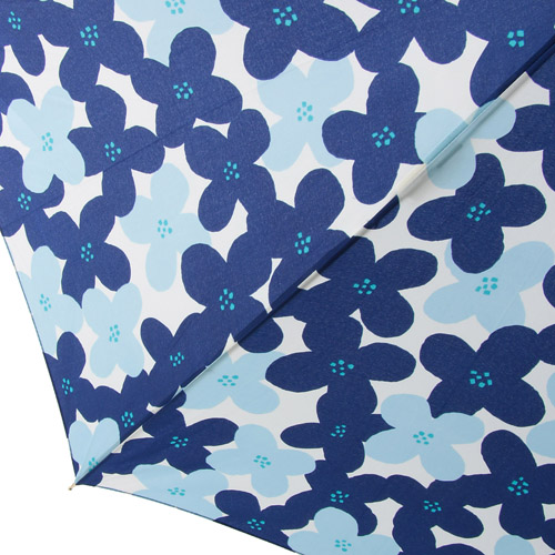 フラワー柄 ジャンプ長傘 耐風骨 - 画像5