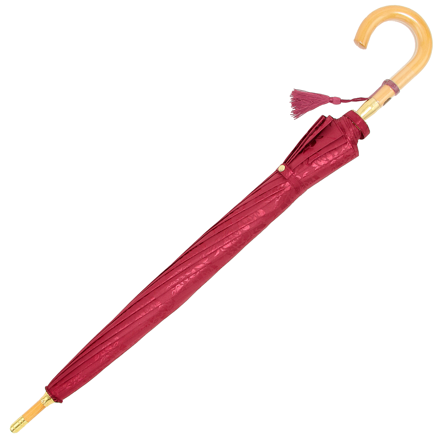 ジャガード花柄長傘 - 画像3