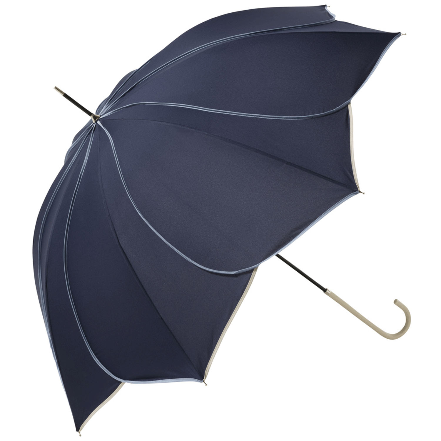 【because】 バイカラーパイピング 長傘 - 画像15