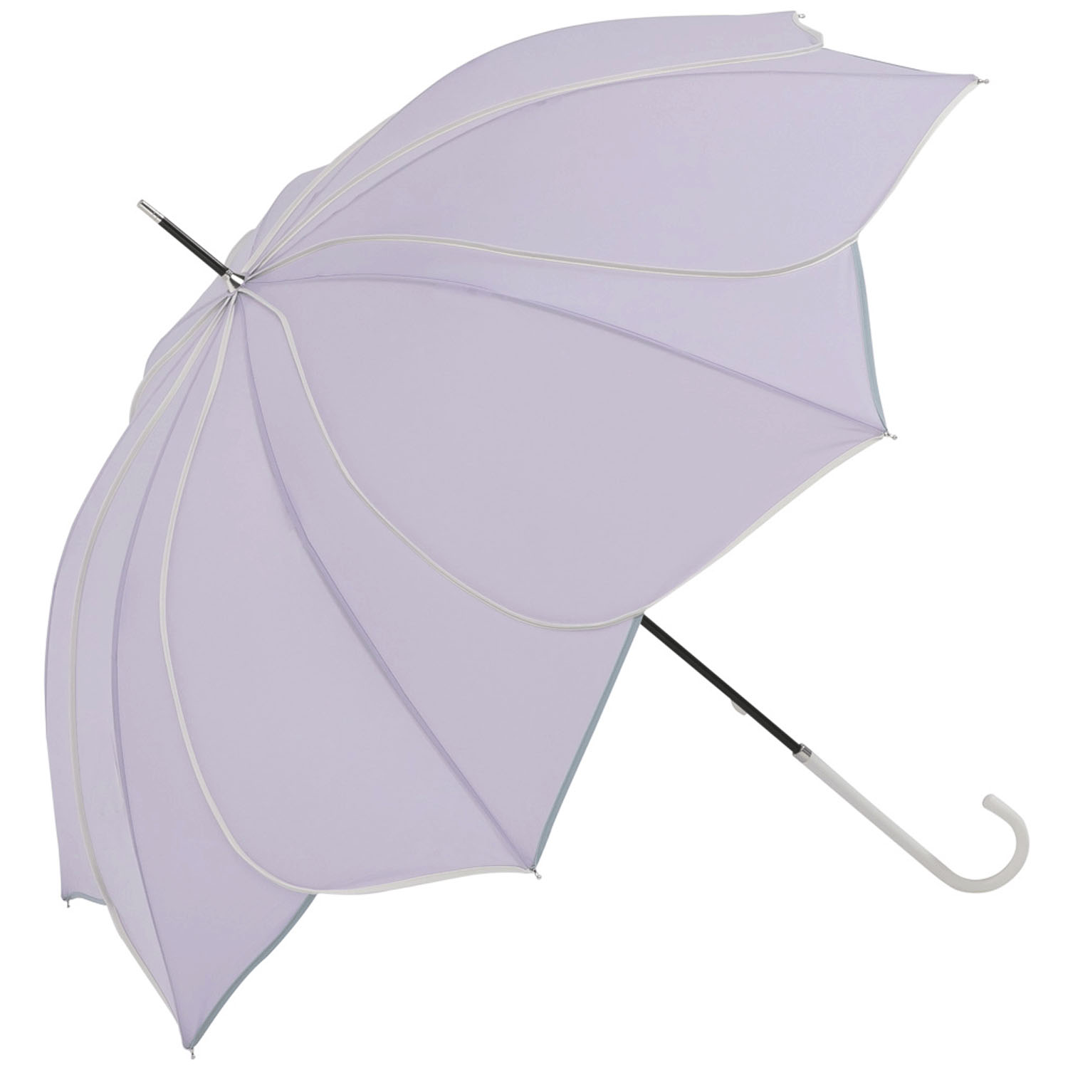 【because】 バイカラーパイピング 長傘 - 画像17