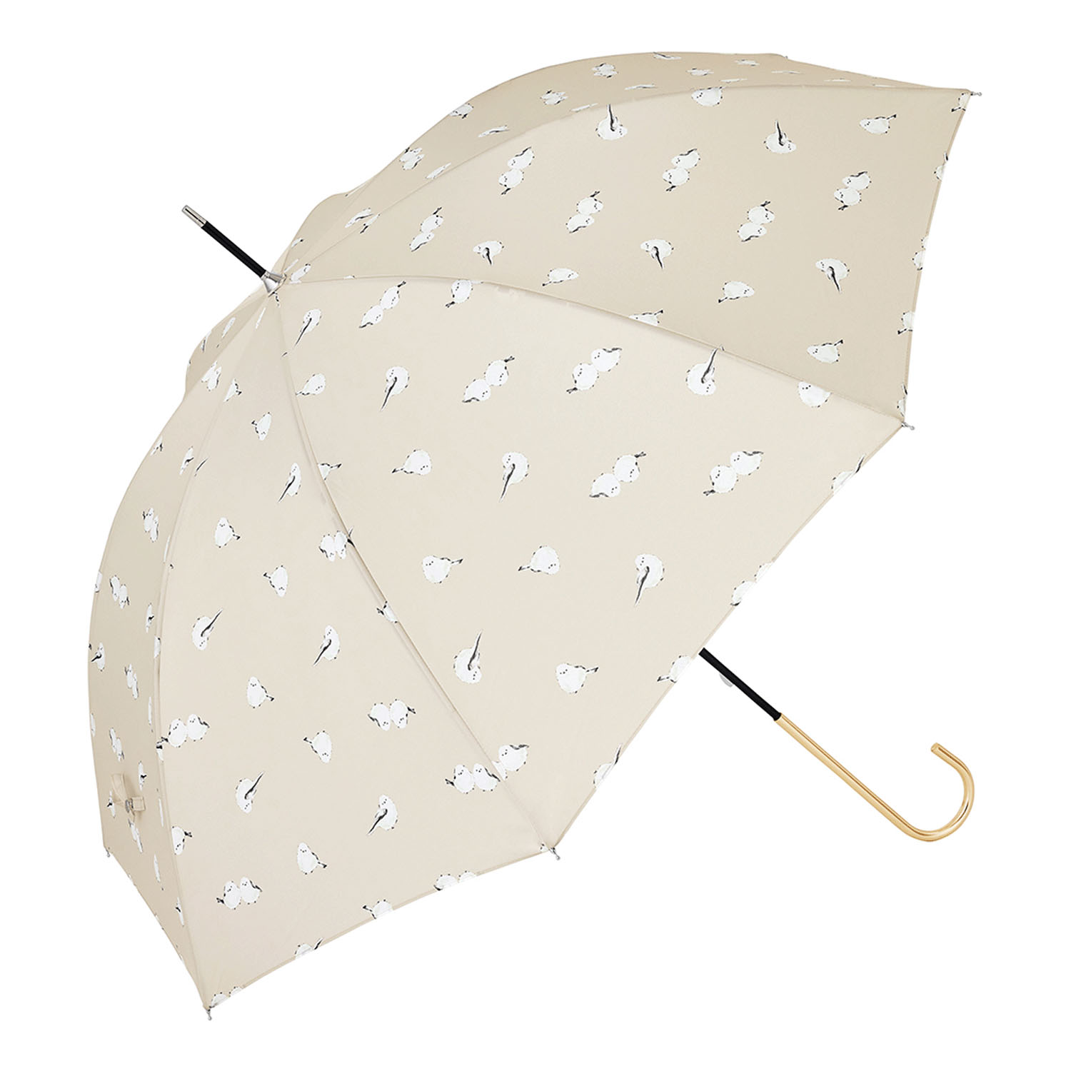 【because】 シマエナガ長傘 - 画像1