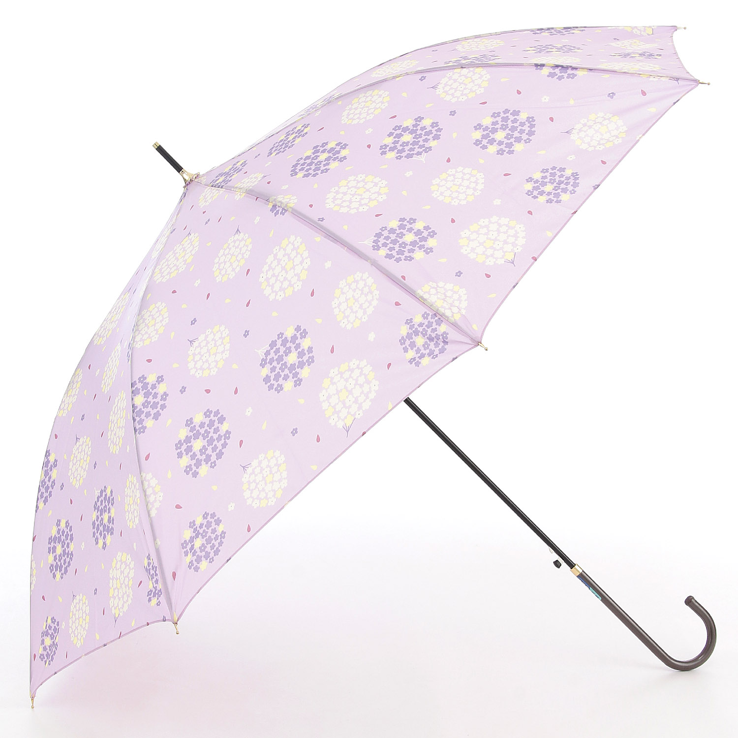 【耐風骨】 サークルアジサイ ジャンプ式長傘 60cm - 画像3