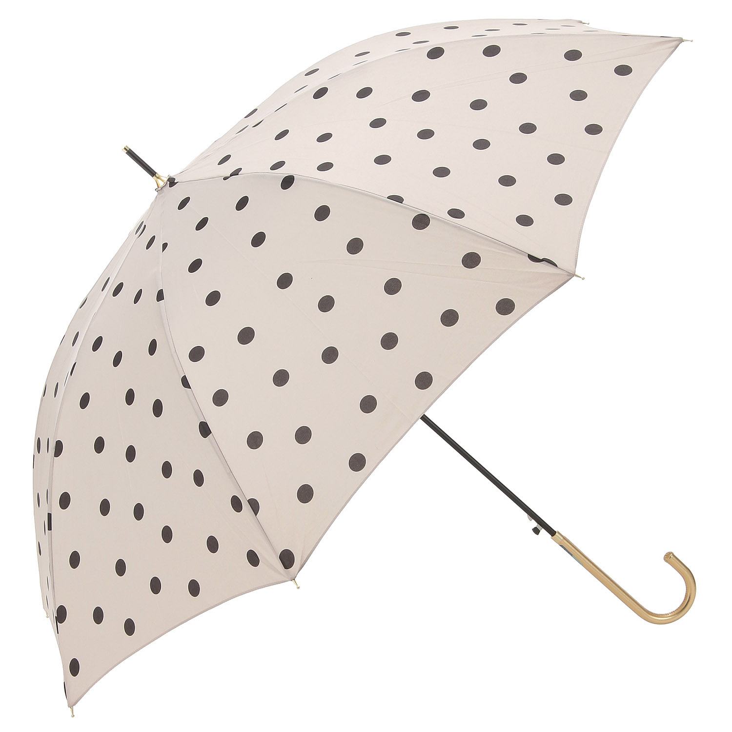 【耐風骨】 ドット ジャンプ傘 60cm - 画像1