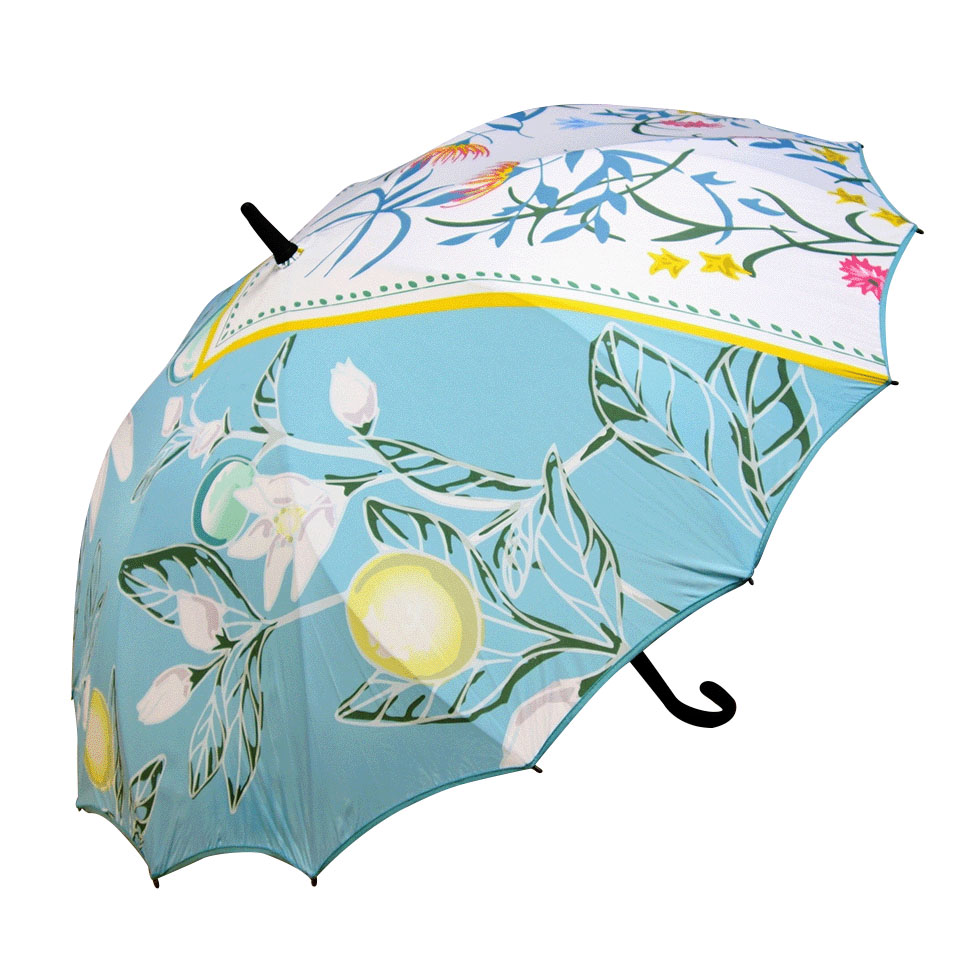 一枚張り長傘 花チーフ - 画像1