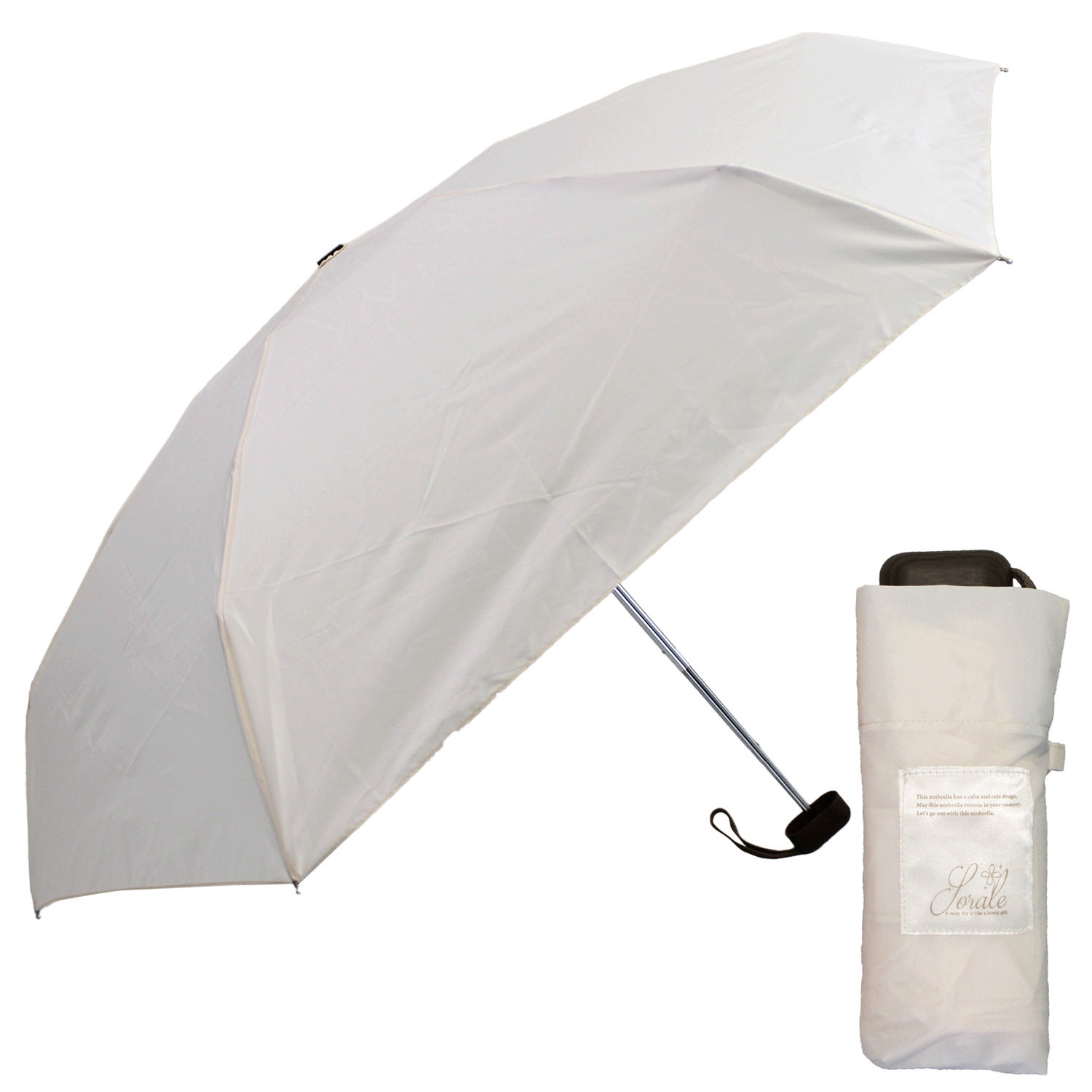 【低価格】 コンパクト5段無地ミニ傘 - 画像2