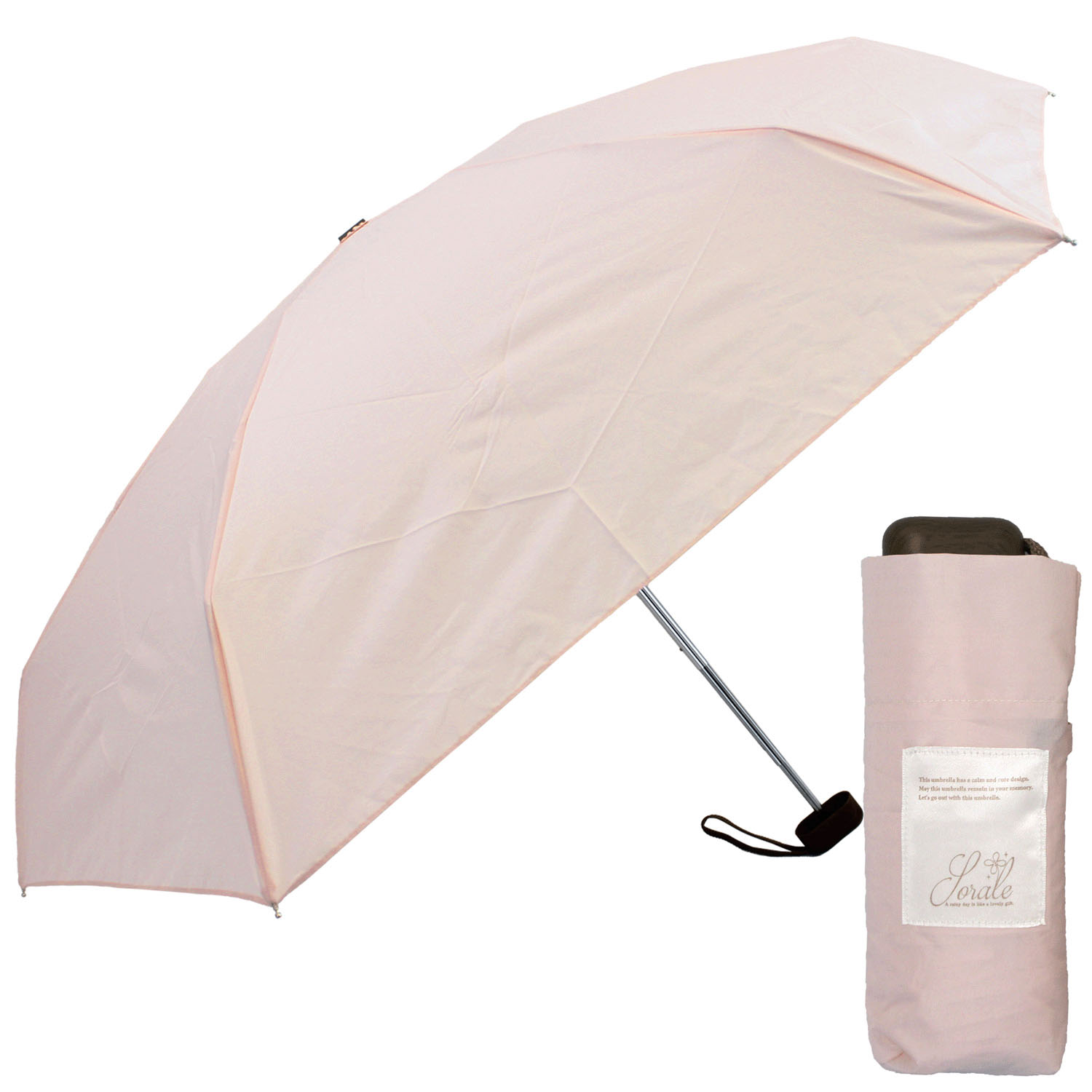 【低価格】 コンパクト5段無地ミニ傘 - 画像3