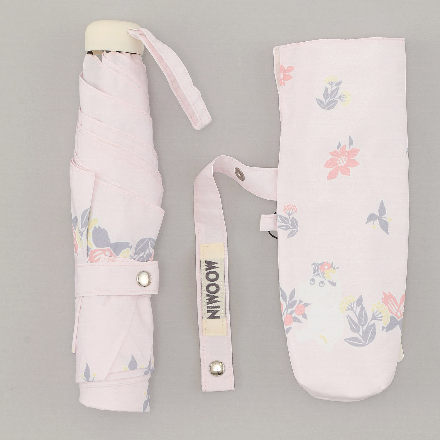 軽量ムーミン＆フラワー折傘 - 画像2