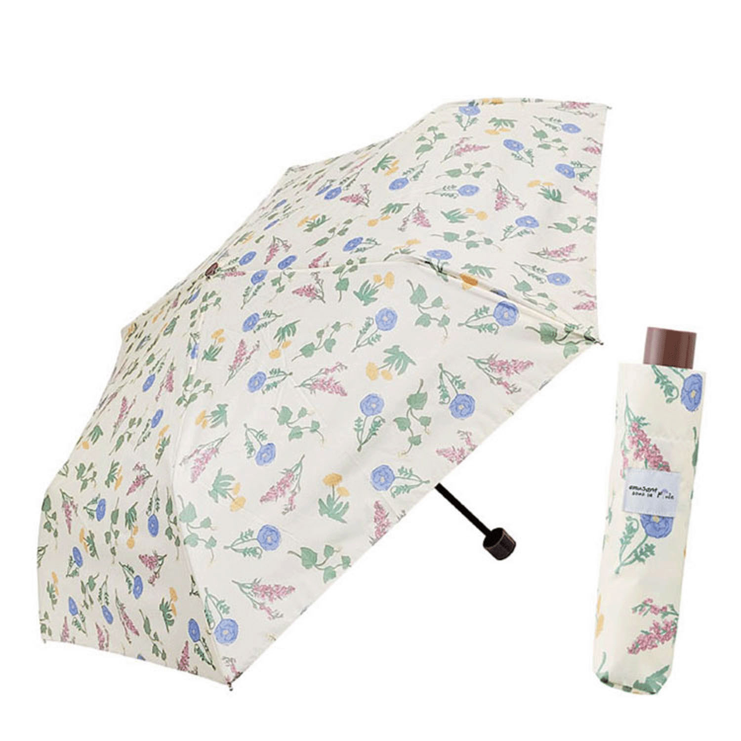 【耐風骨】 ナチュラルリーフ 折傘 - 画像2