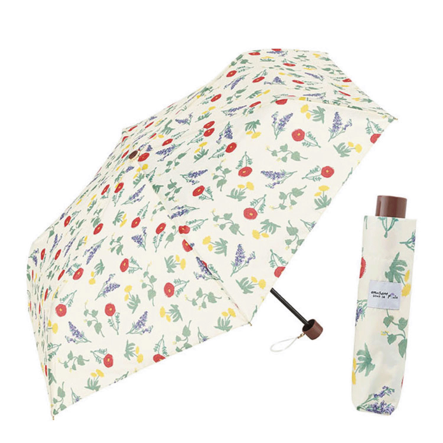 【耐風骨】 ナチュラルリーフ 折傘