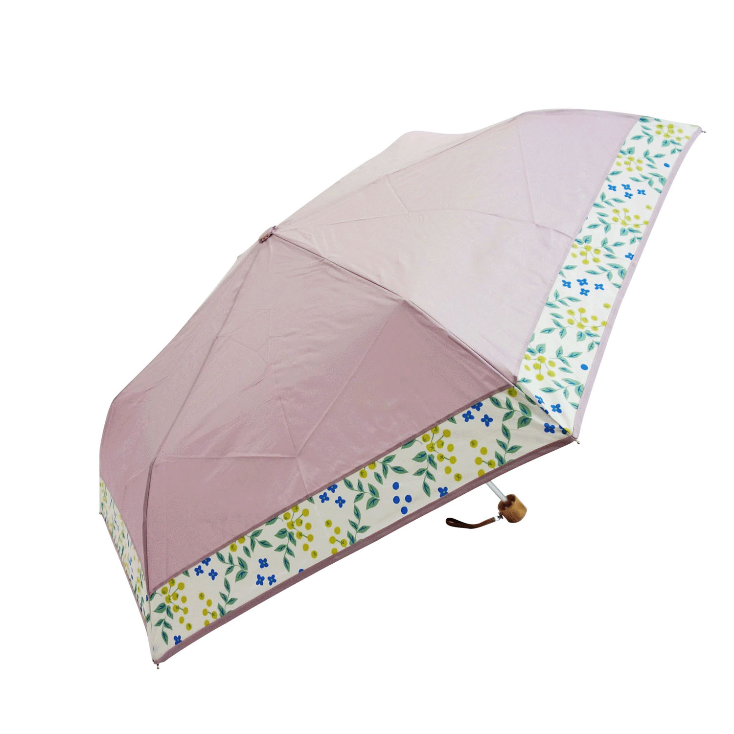 【耐風仕様】 スタンダードお花切り継ぎ折傘 - 画像2
