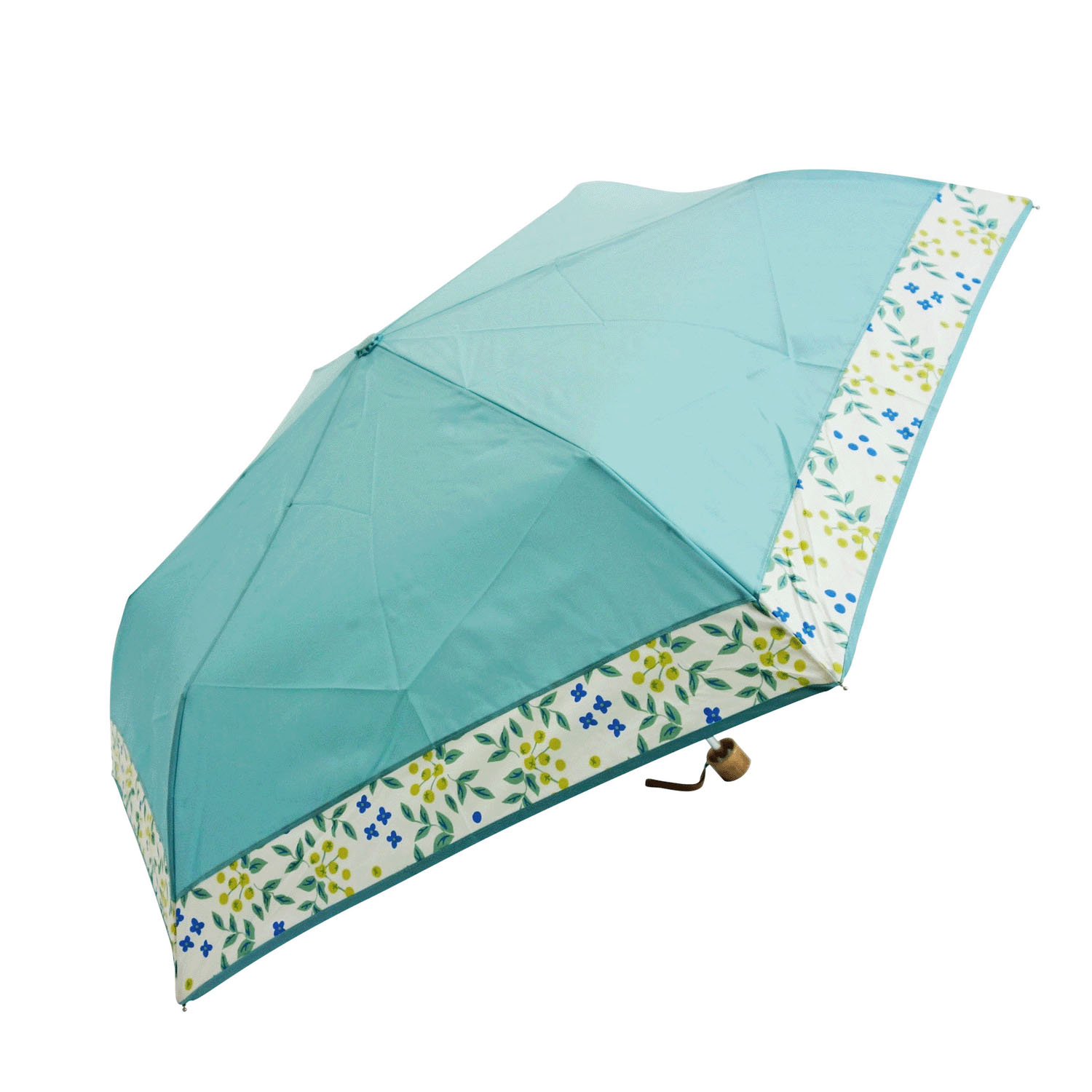 【耐風仕様】 スタンダードお花切り継ぎ折傘 - 画像1