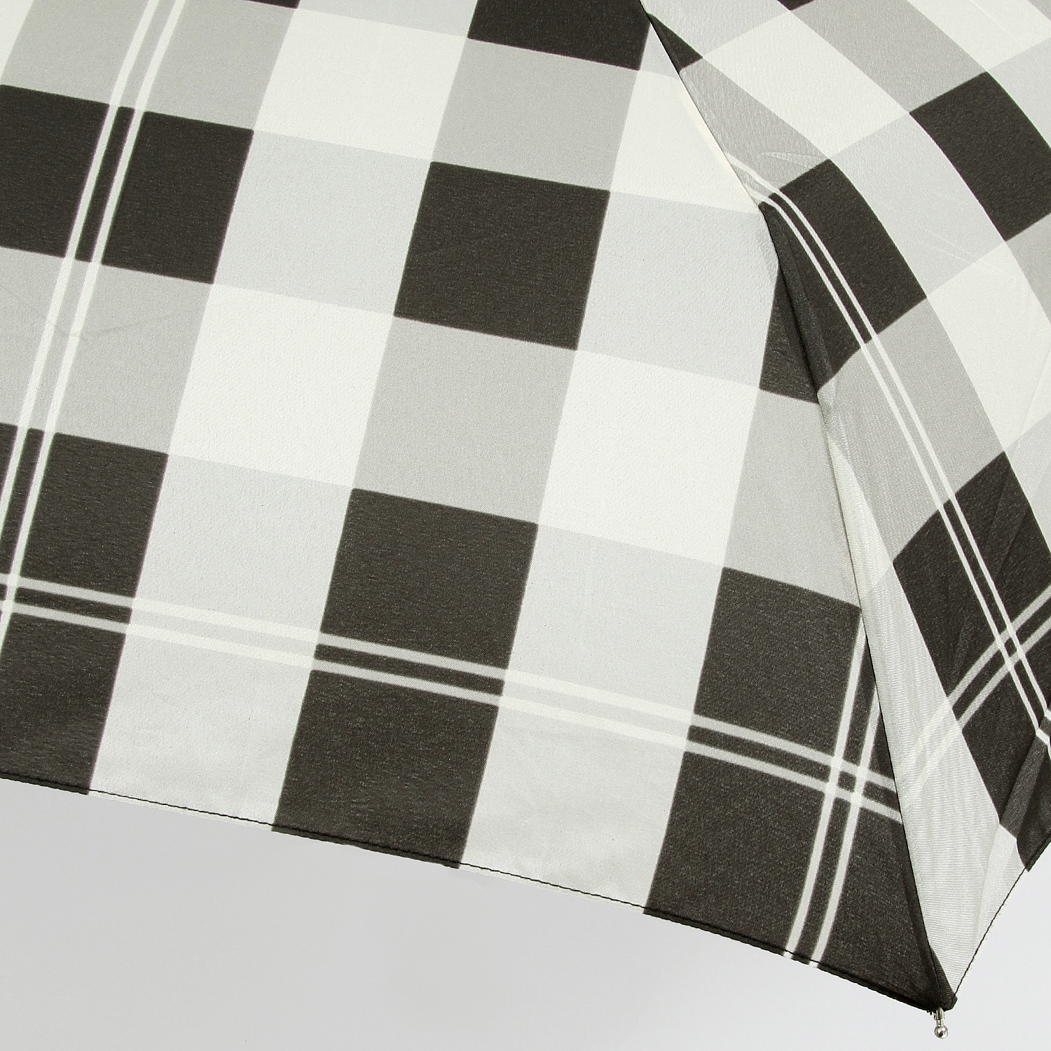 【耐風骨】 ビッグチェック柄折傘55cm - 画像3