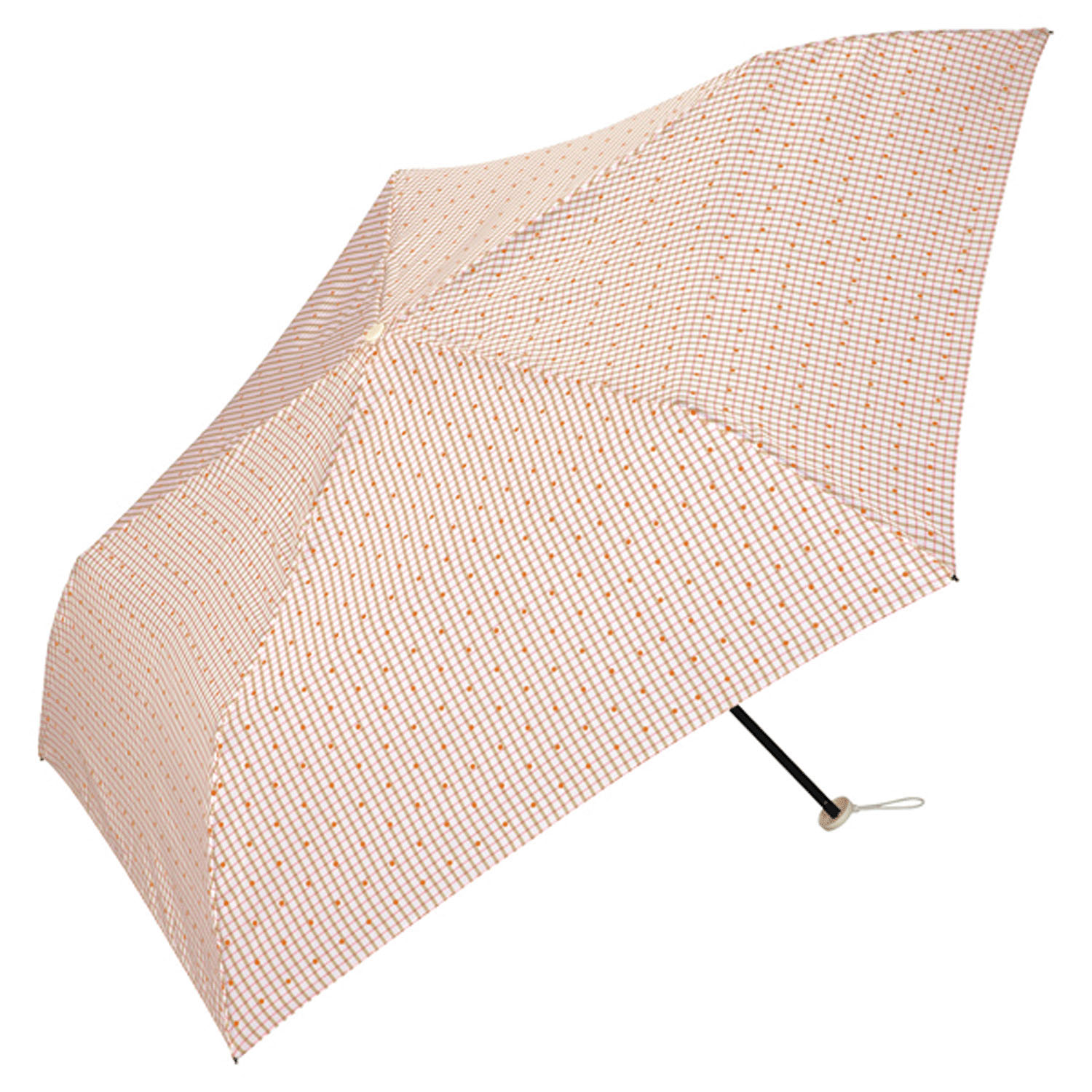 【超軽量】 Wpc チェック＆ドットミニ傘 - 画像1