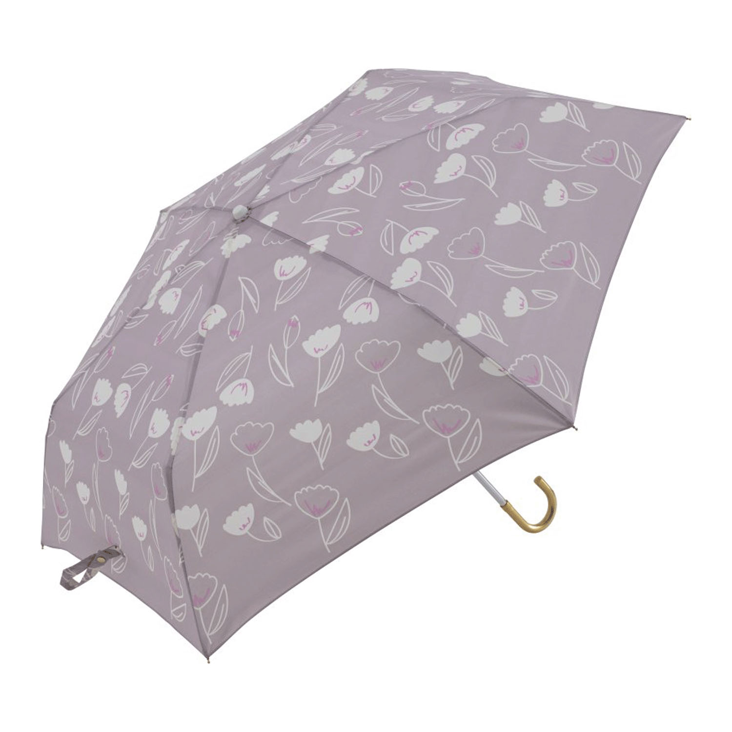 ヌヴィレ 55cmポンジ アマリリス折傘 - 画像2