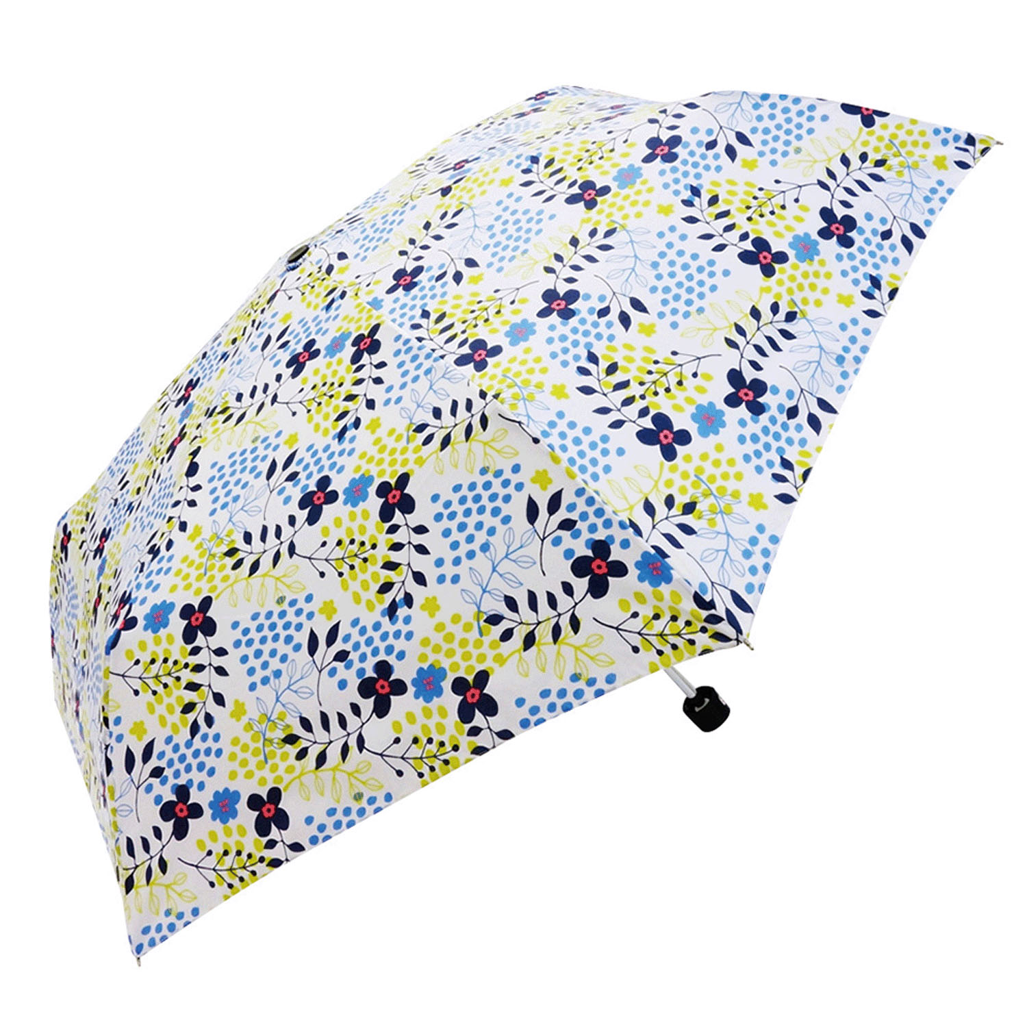 【耐風仕様】 クーカフラワープリント折傘 - 画像1