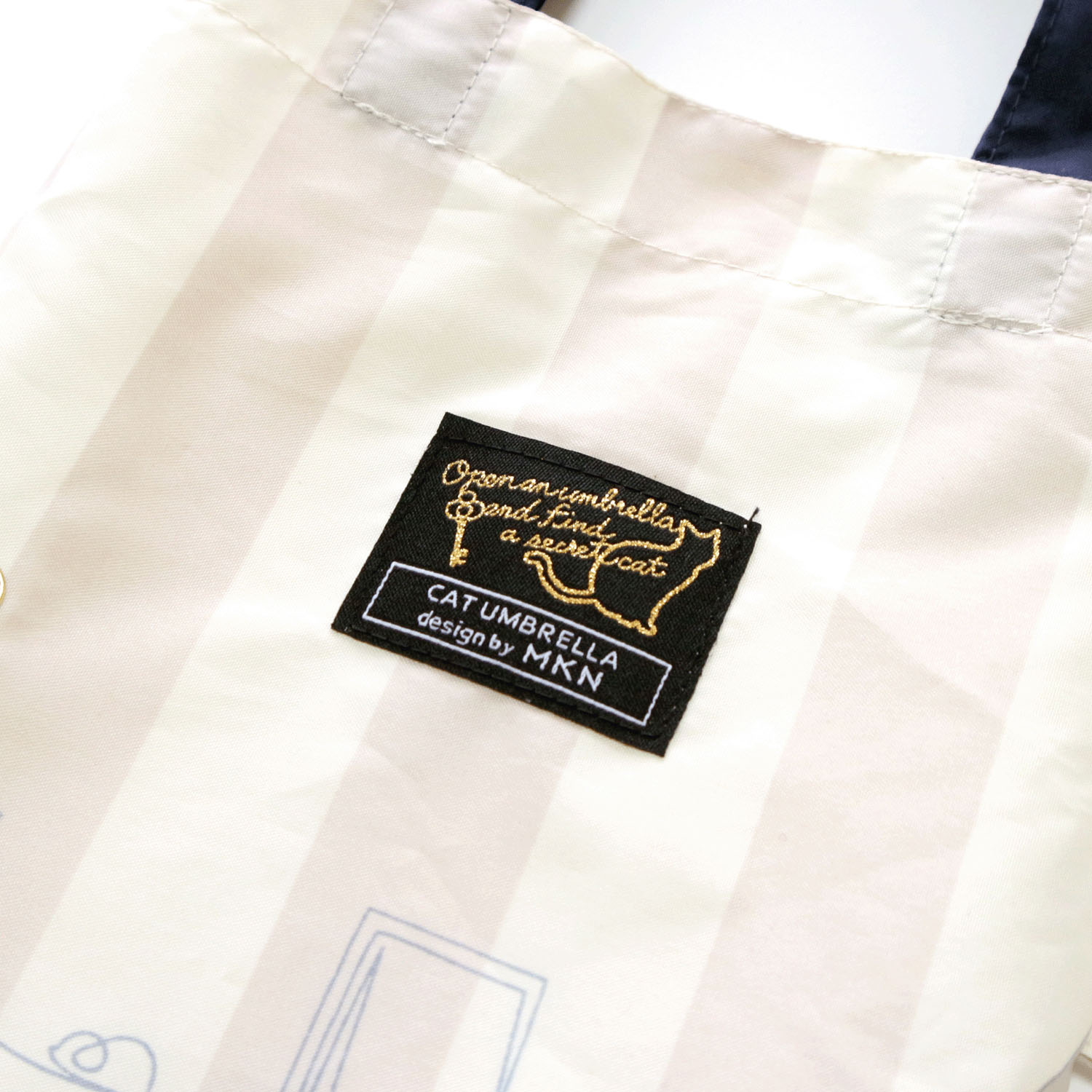 【耐風仕様】 ラインキャット＆ストライプミニ傘 - 画像2