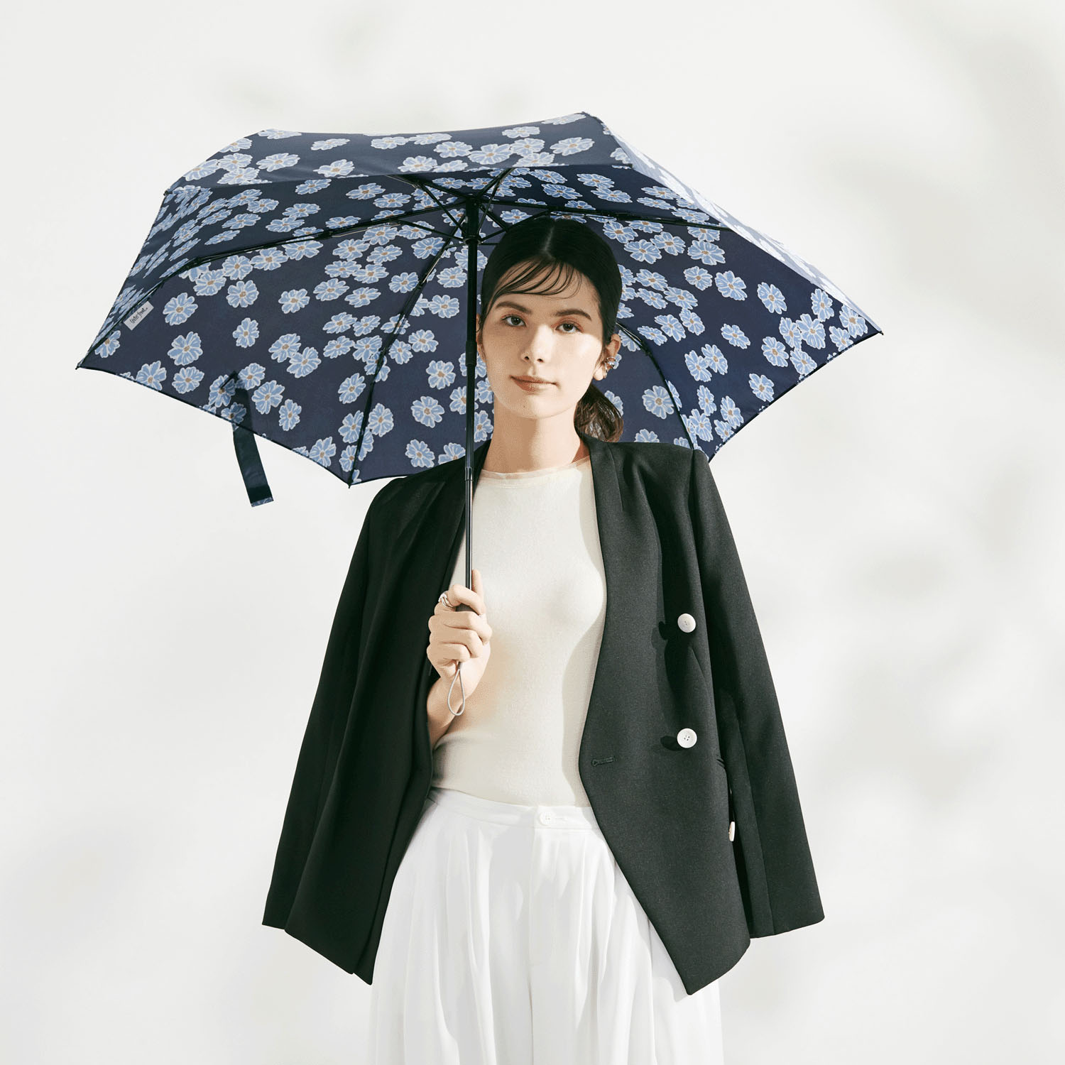 【water front】 カルオート マーガレット自動開閉折傘