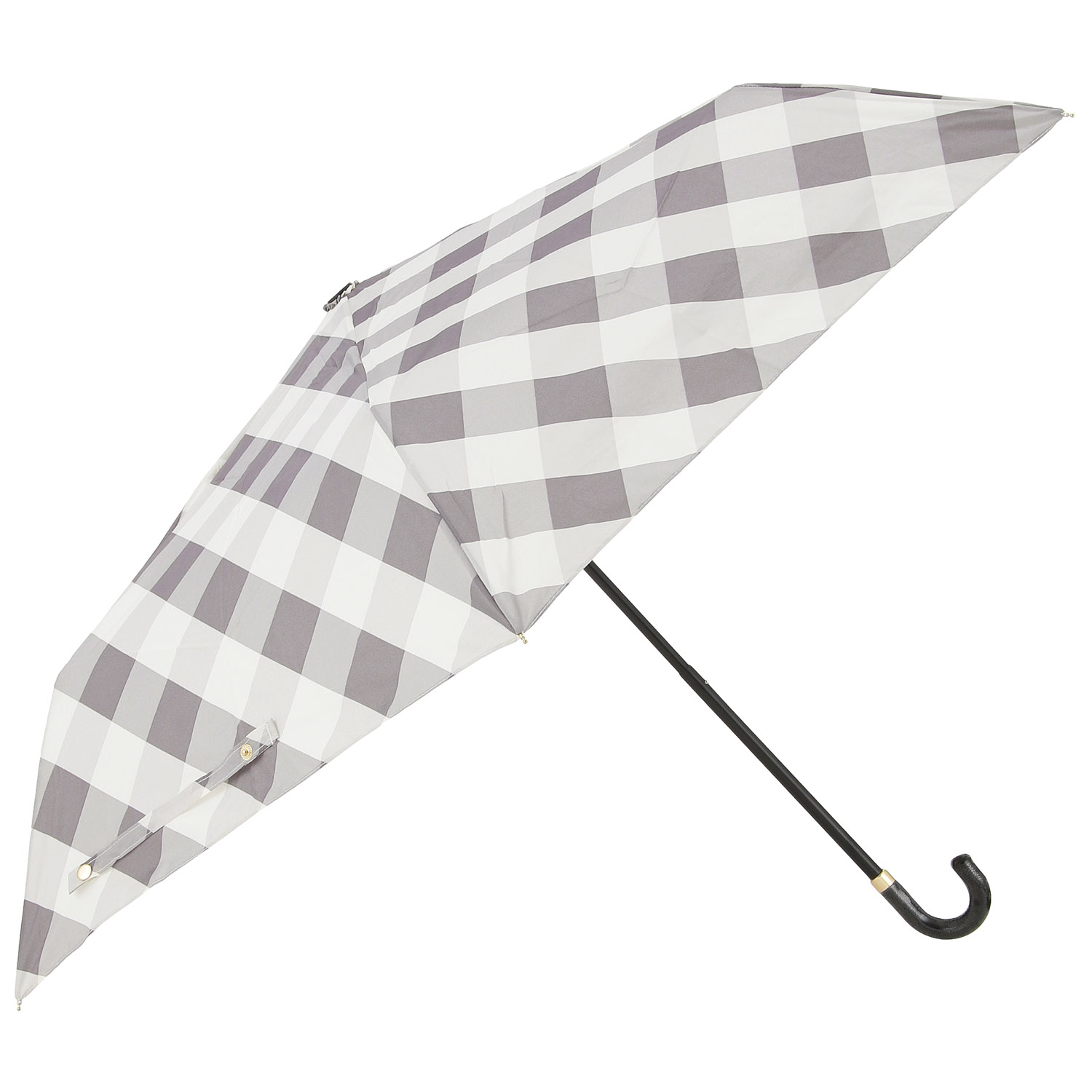 ブロックチェック折傘 - 画像1