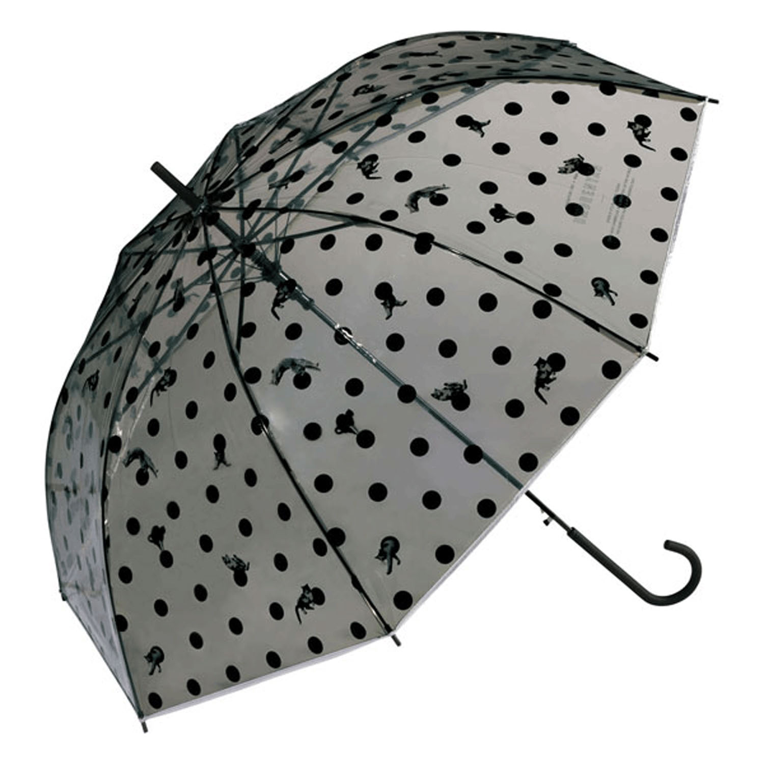 Wpc 沖さんアンブレにゃんドット長傘 - 画像1