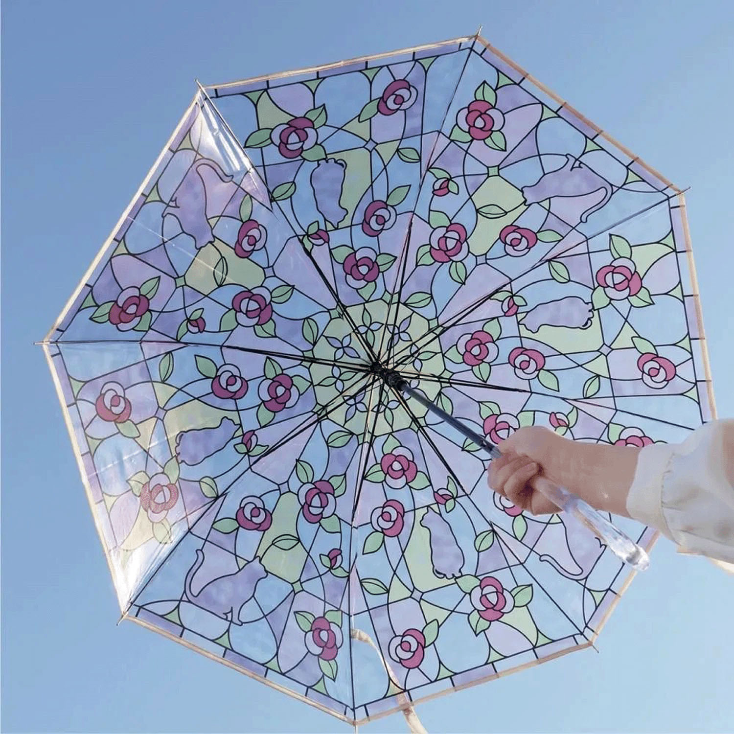 ステンドグラス長傘 - 画像1