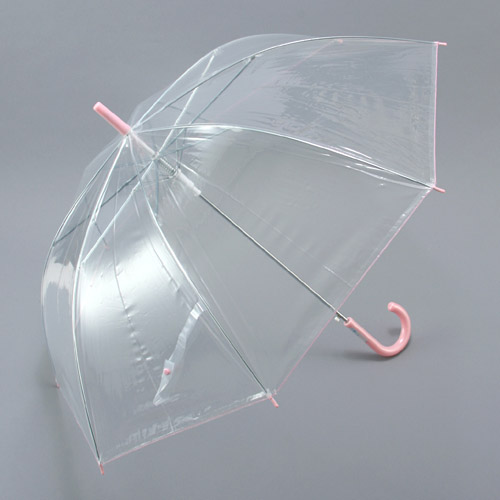 パステルカラー手元ビニール傘6本束 - 画像2