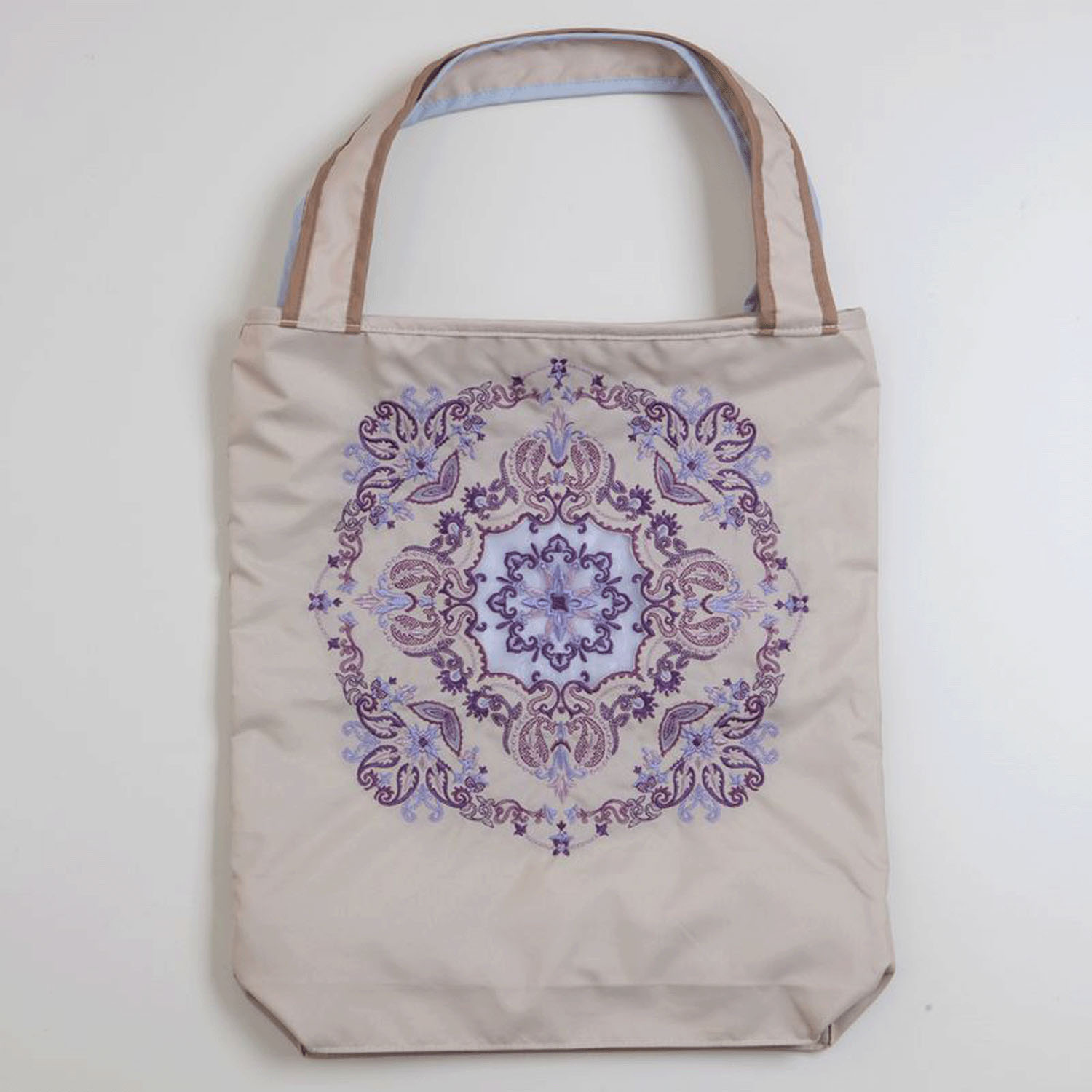 ダマスクオーガンジー刺繍 防水・撥水トートバッグ - 画像6