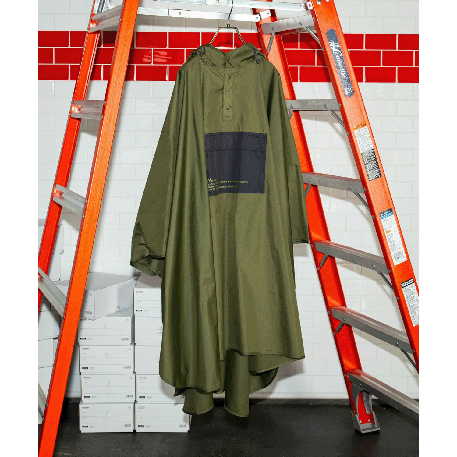 Wpc．バイカラーポンチョ - 画像1