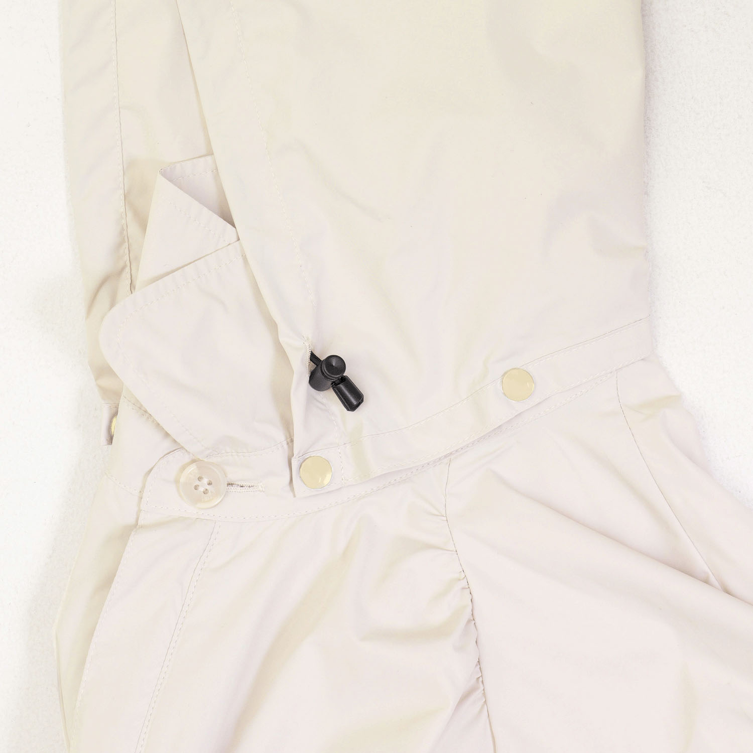 【ピーチドロップ】ギャザースレンカラーレインコート - 画像11