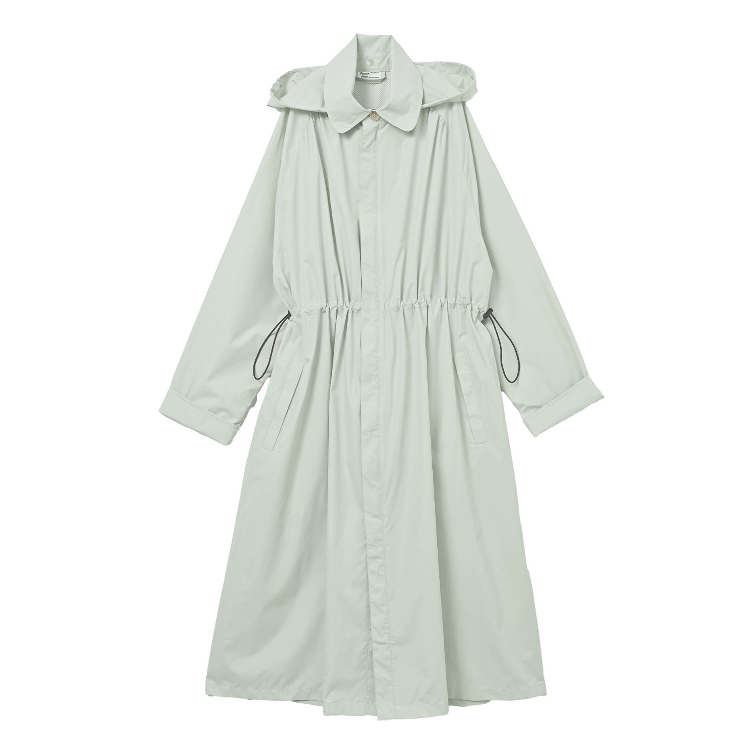 【ピーチドロップ】ギャザースレンカラーレインコート - 画像15