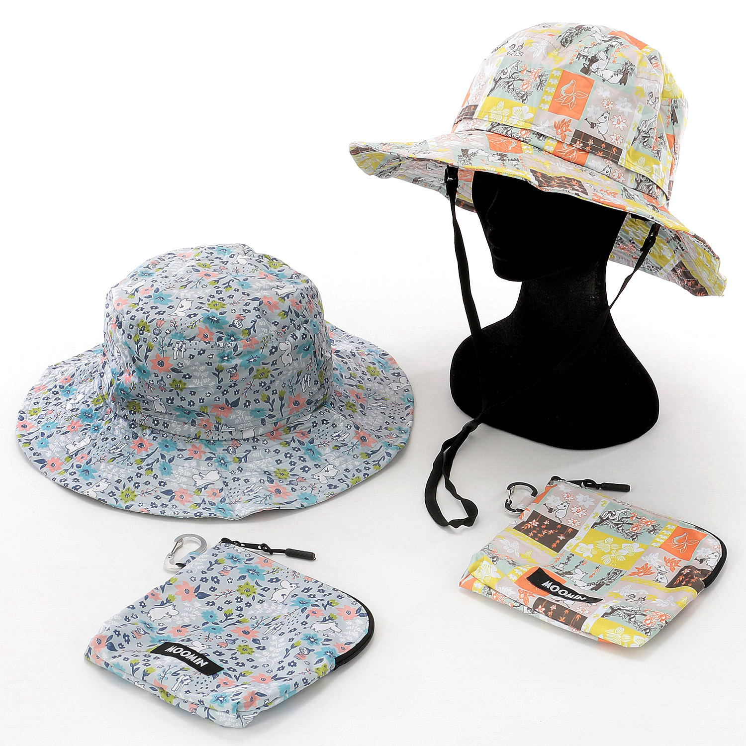 MOOMIN レインハット ムーミンマルチ柄