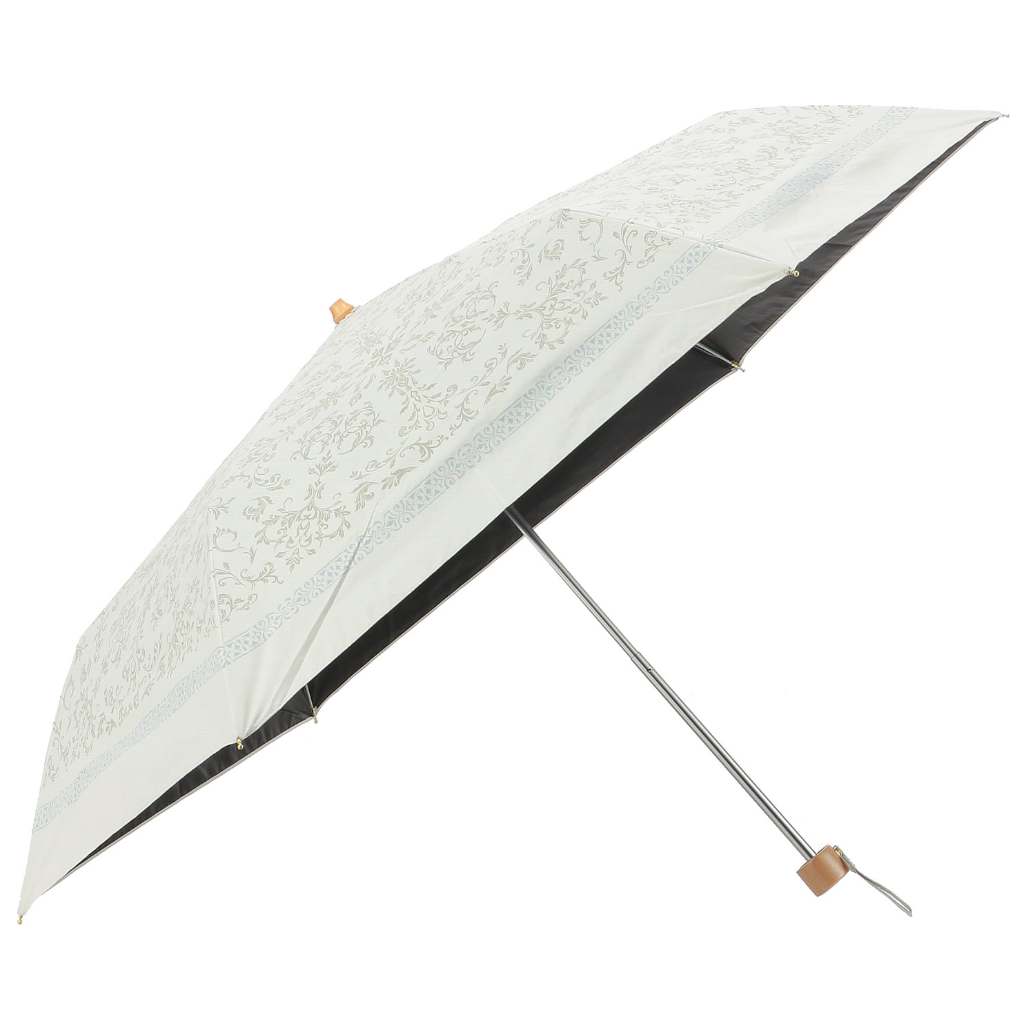 晴雨兼用 PU エパヌイールアラベスクミニ傘 - 画像1