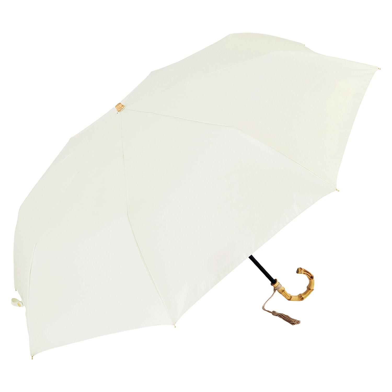 【because】 晴雨兼用 8本フレームプロテクト折傘 - 画像2