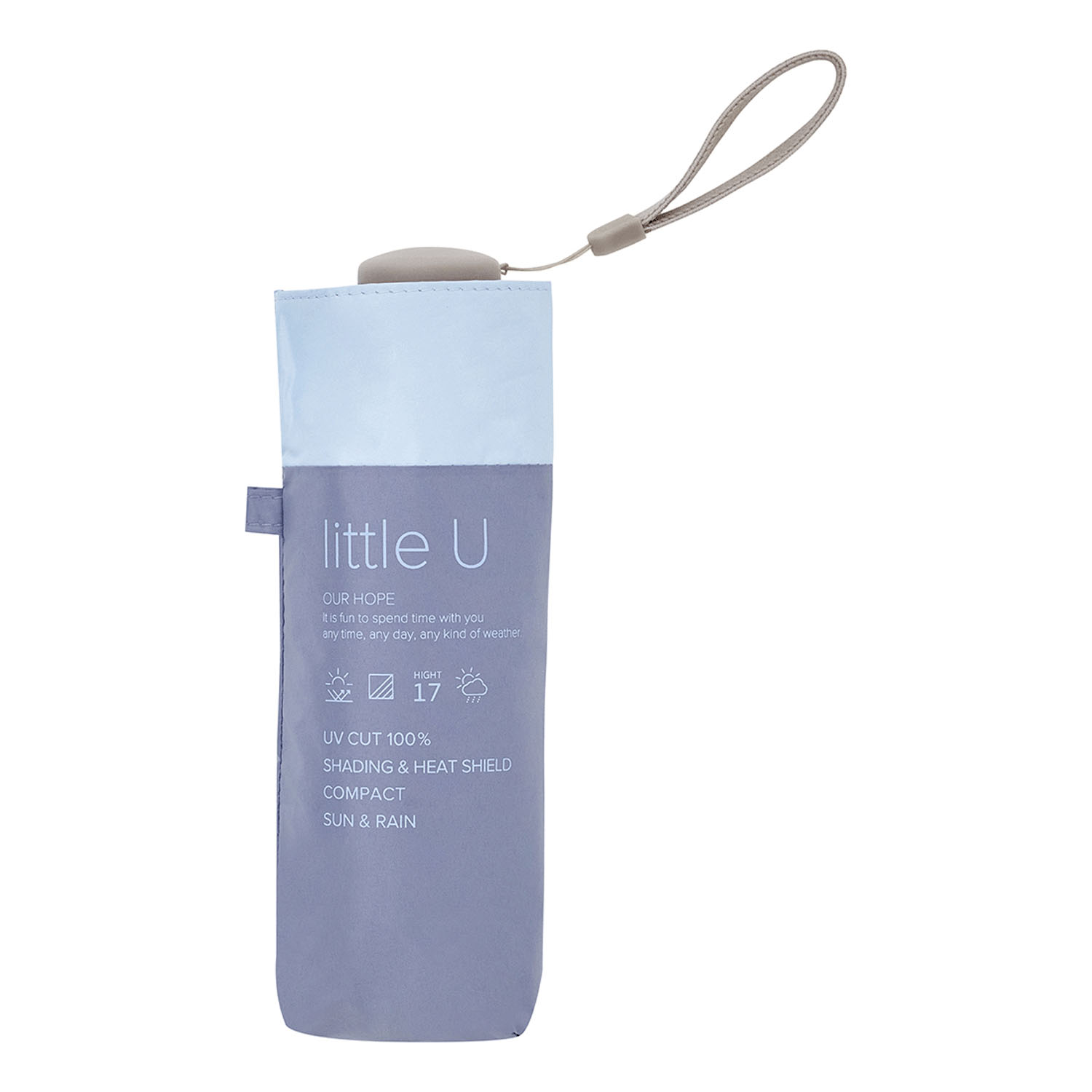 【because】 晴雨兼用 PUリトルユーバイカラーコンパクト傘 - 画像7