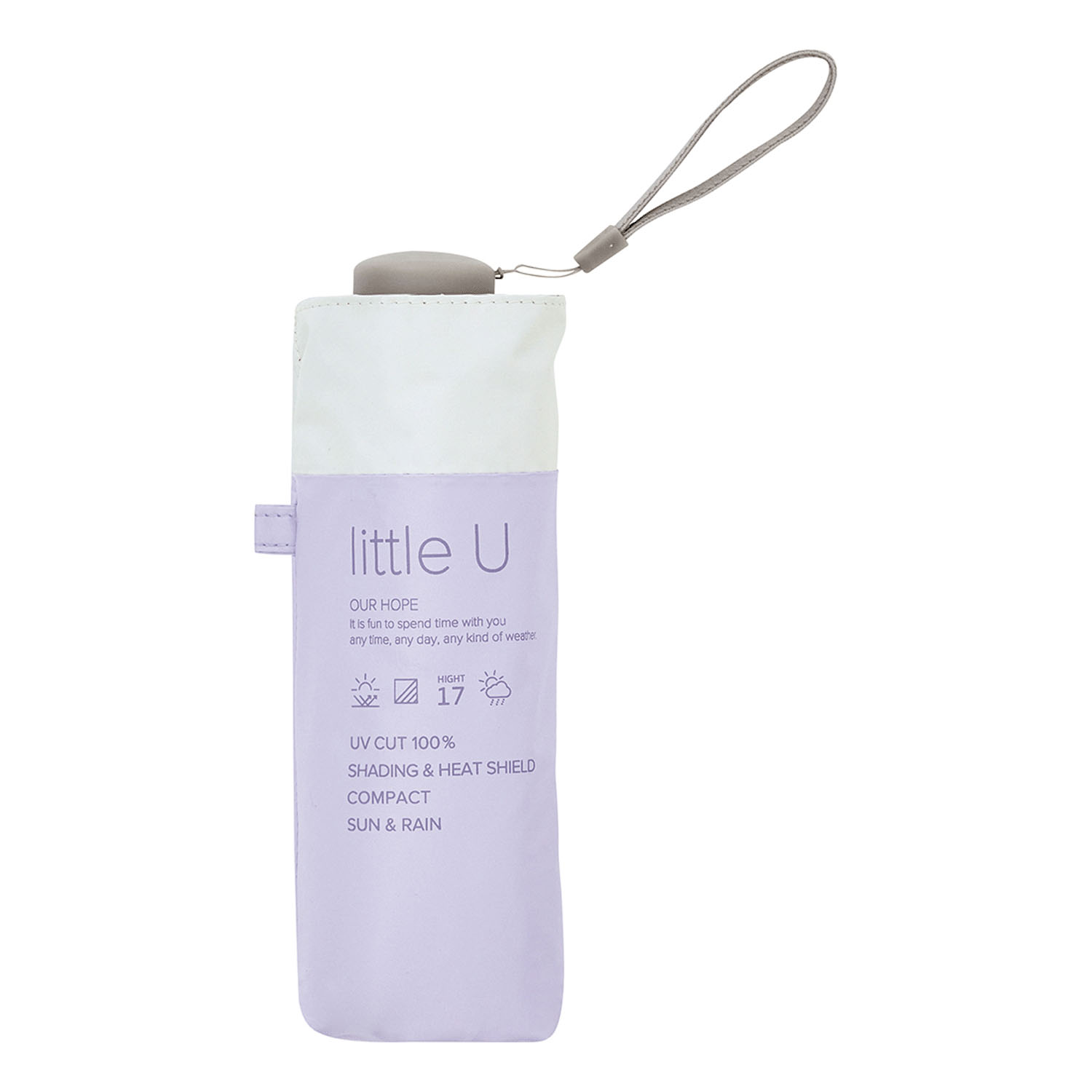 【because】 晴雨兼用 PUリトルユーバイカラーコンパクト傘 - 画像9