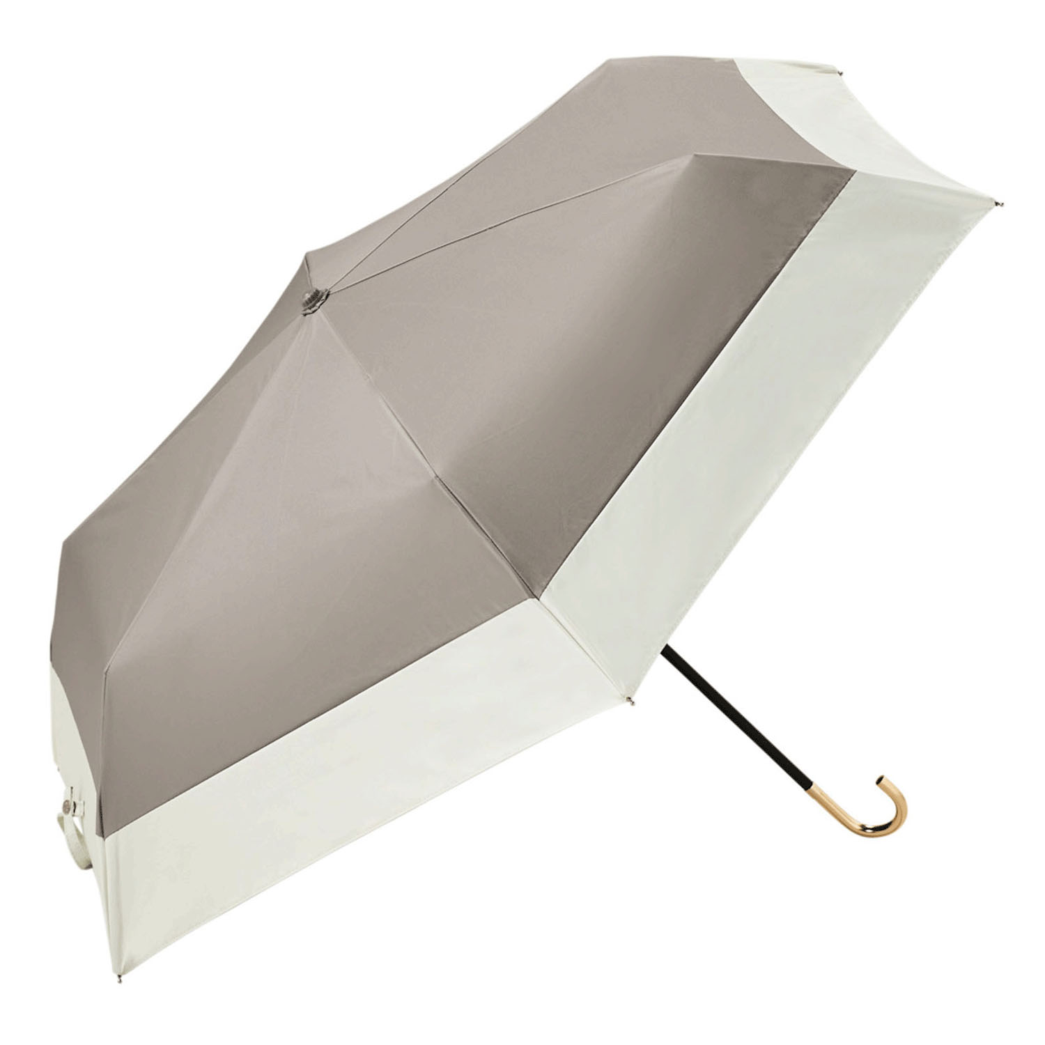 【because】 晴雨兼用 PUバイカラー折傘 - 画像3