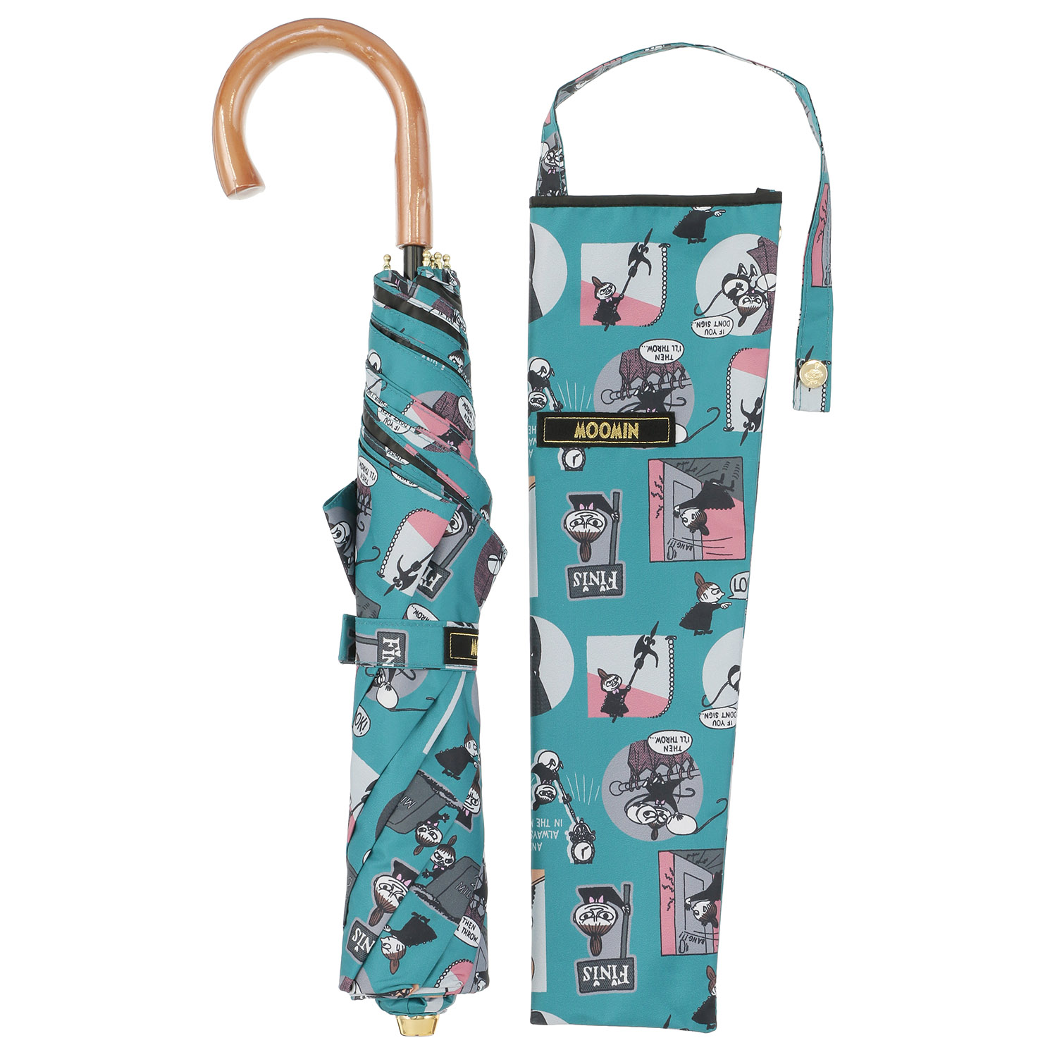 晴雨兼用傘 MOOMIN リトルミイバッジアート ミニ傘 - 画像2