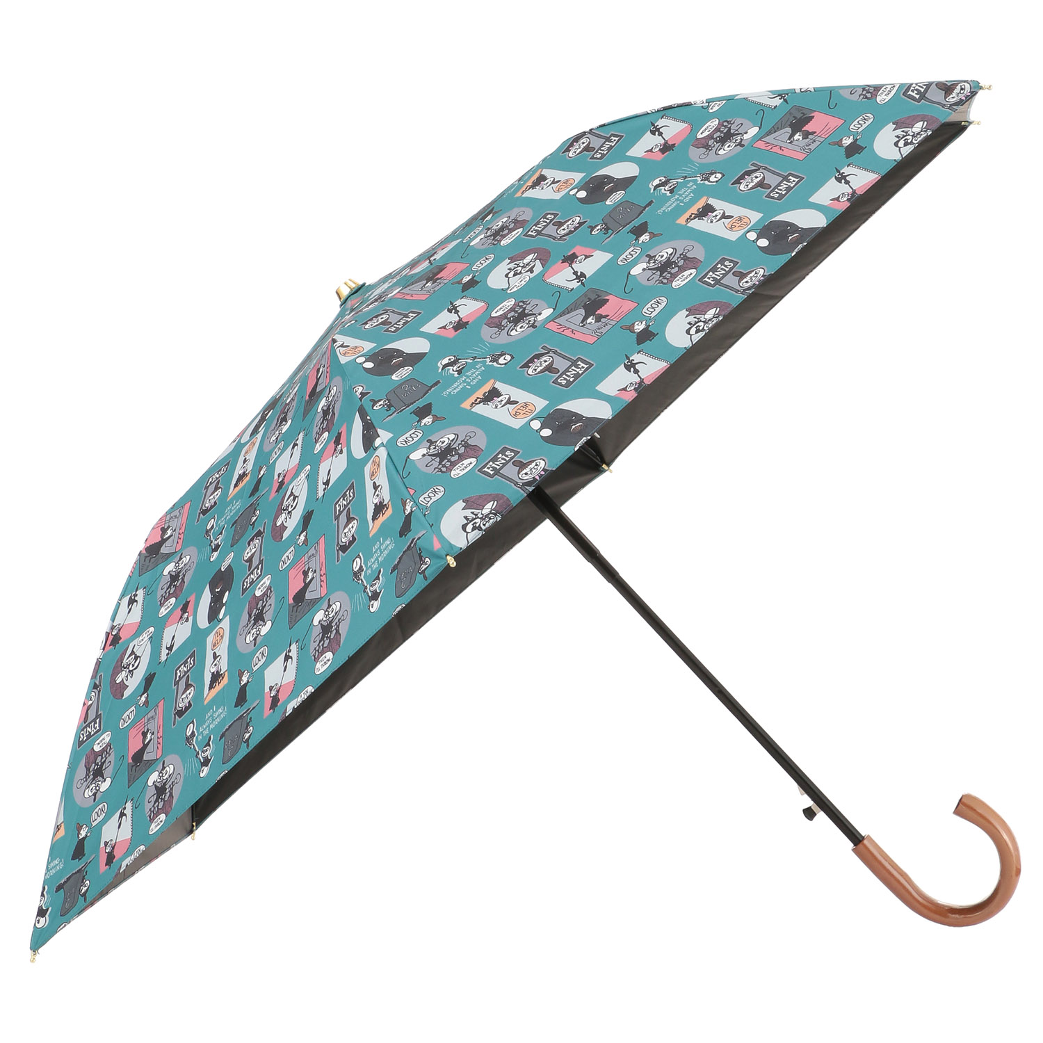 晴雨兼用傘 MOOMIN リトルミイバッジアート ミニ傘 - 画像1