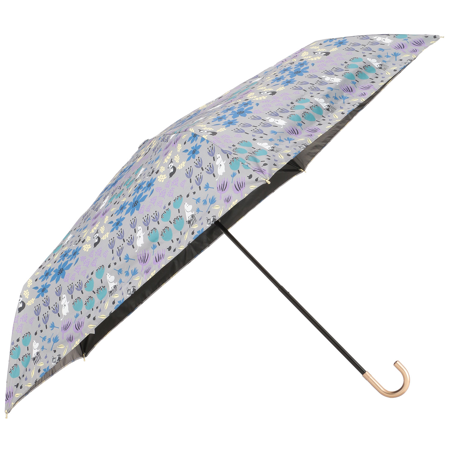 晴雨兼用傘 MOOMIN ムーミンお花畑 ミニ傘 - 画像1