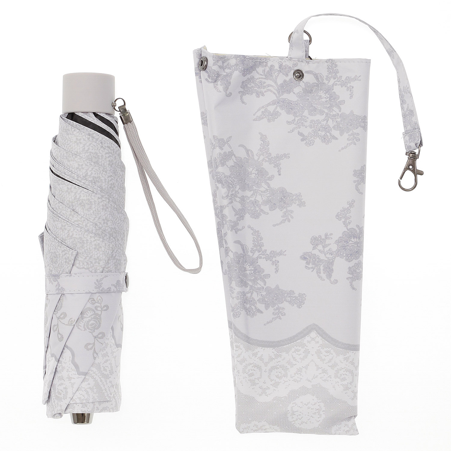 晴雨兼用傘 レース柄ミニ - 画像4