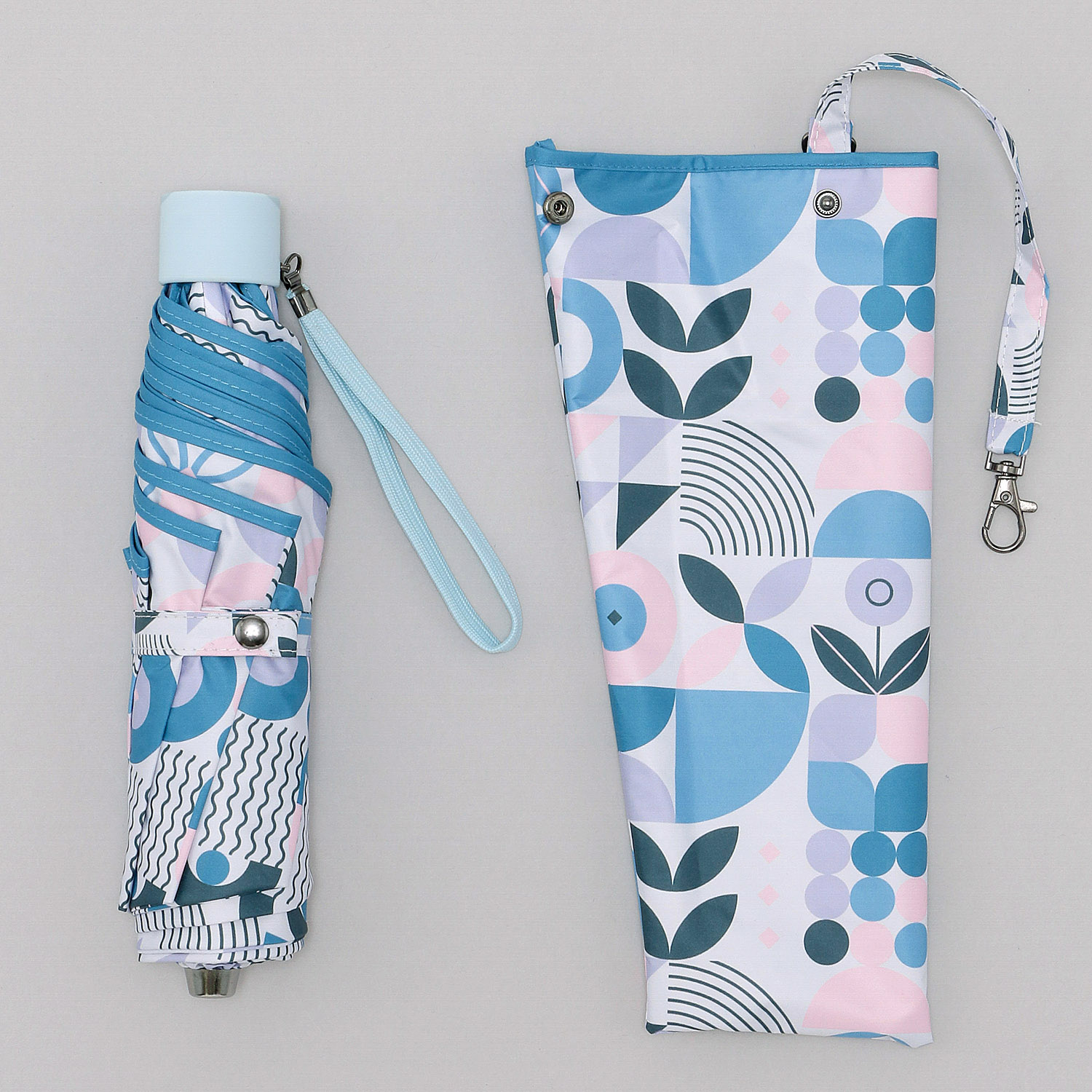 晴雨兼用傘 北欧マルチ柄ミニ - 画像4