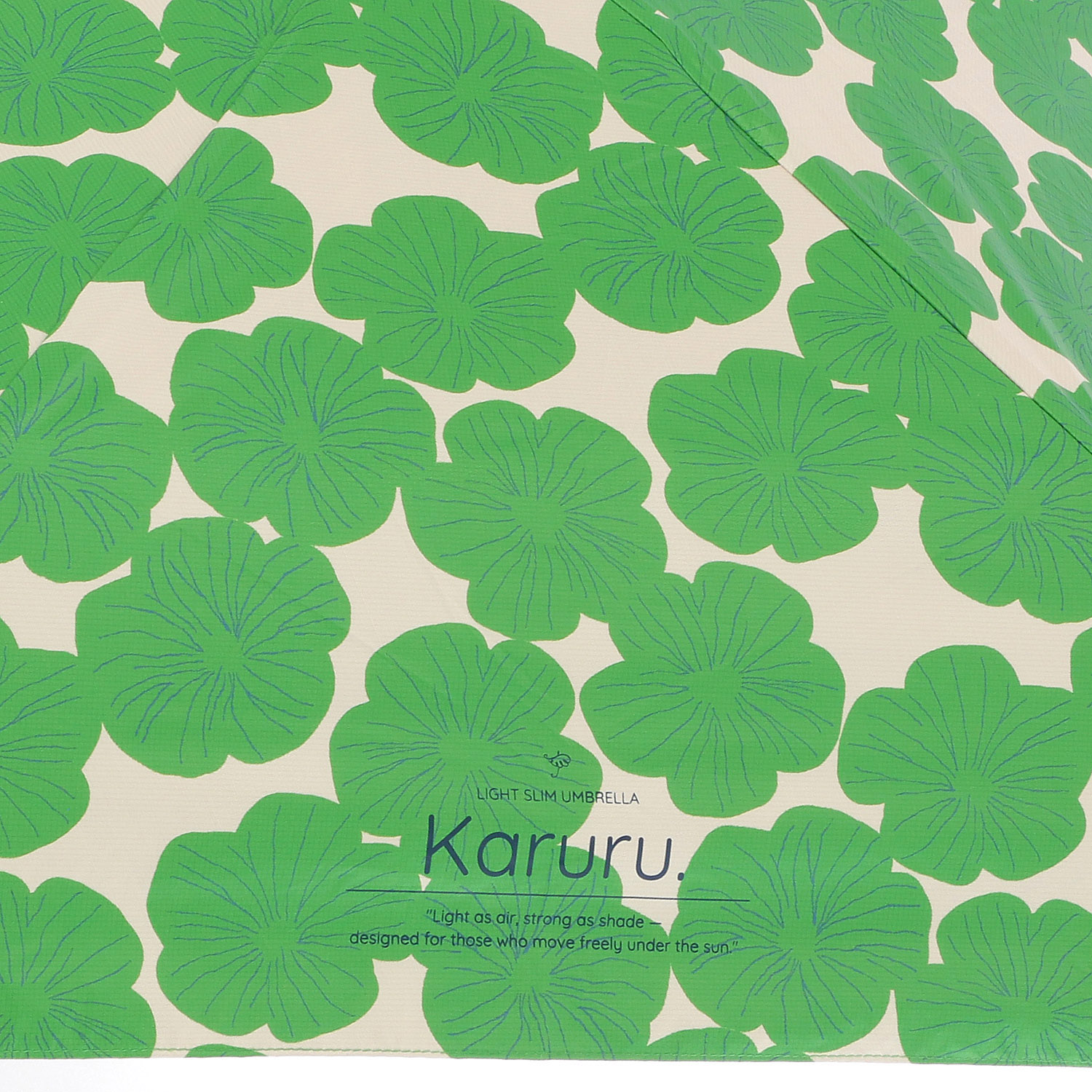 晴雨兼用傘 Karuru超軽量 フラワー柄 - 画像4