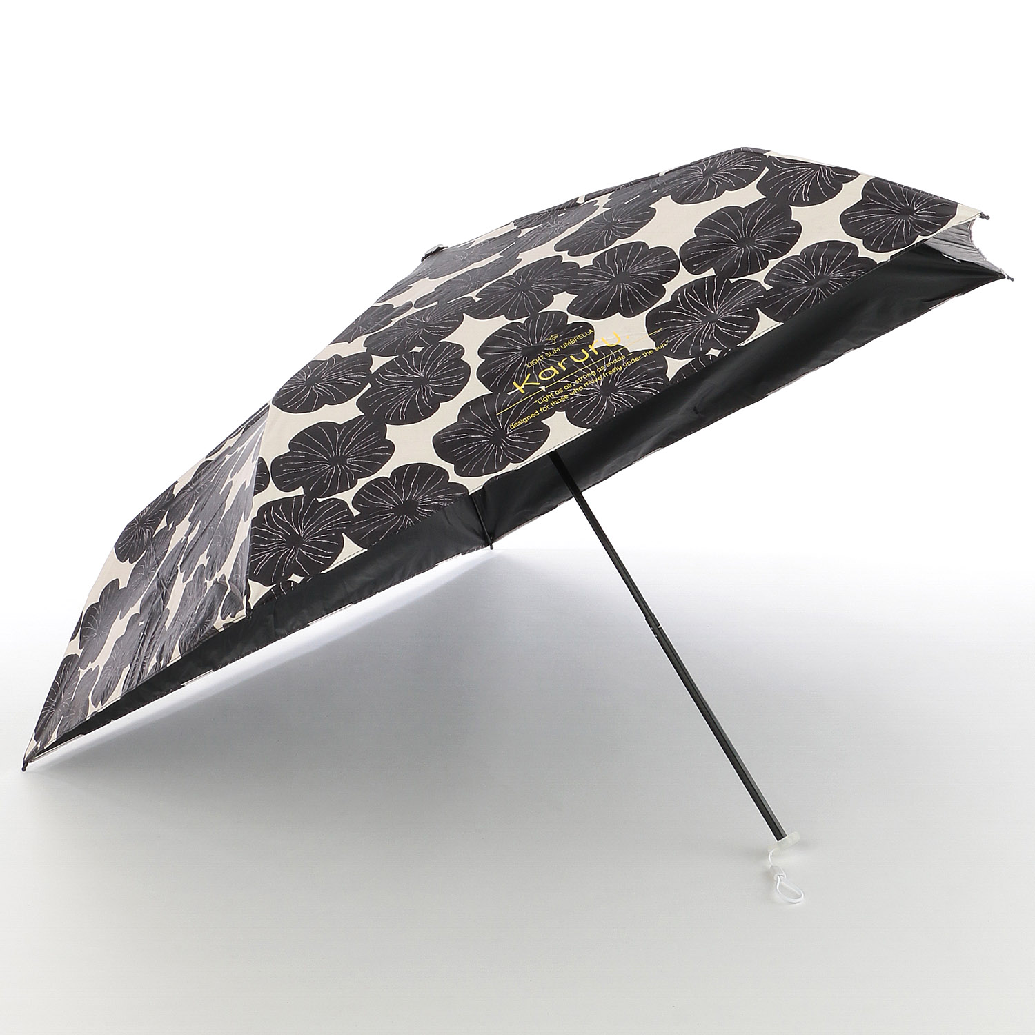 晴雨兼用傘 Karuru超軽量 フラワー柄 - 画像1