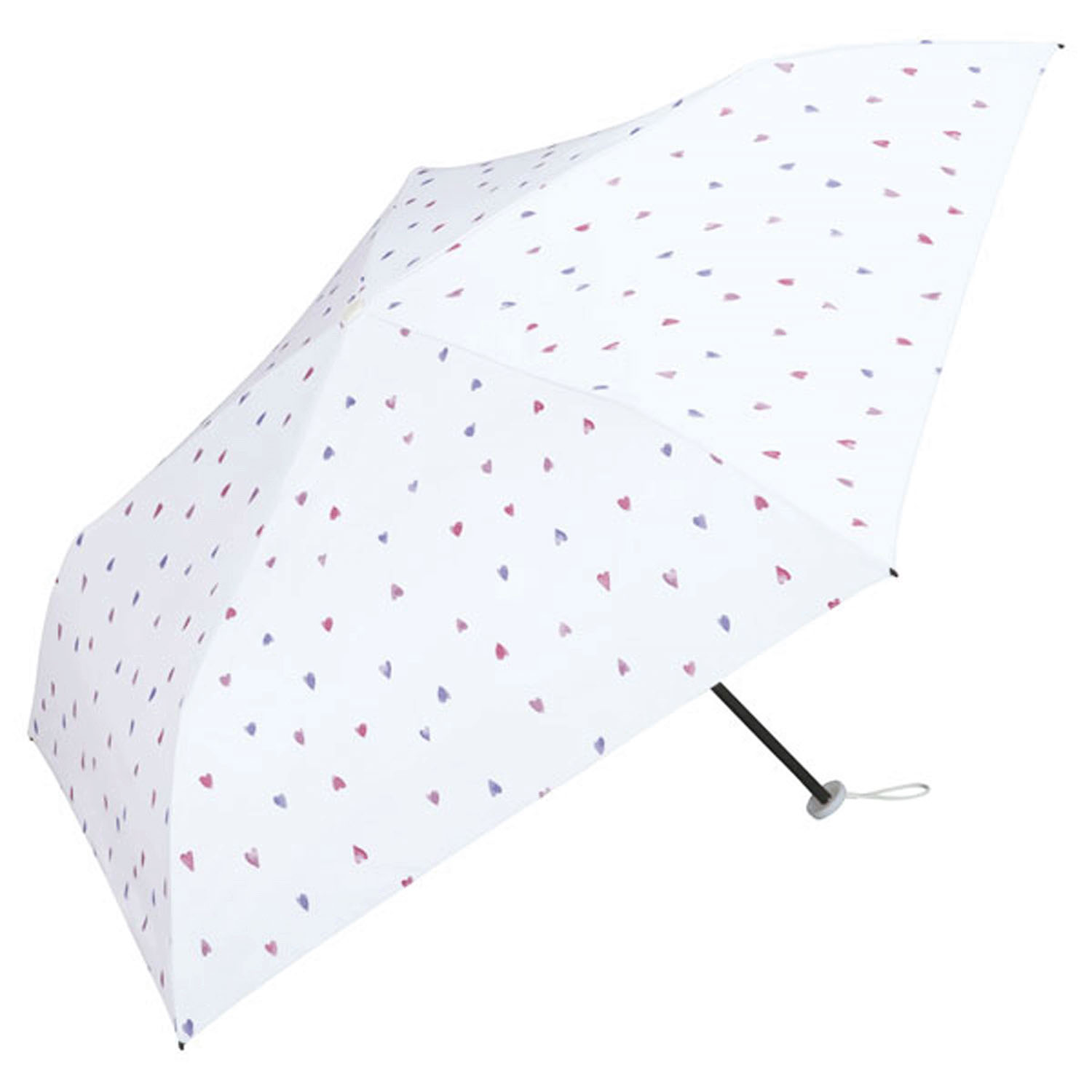 【超軽量】 Wpc．遮光軽量水彩ハートミニ傘 - 画像3