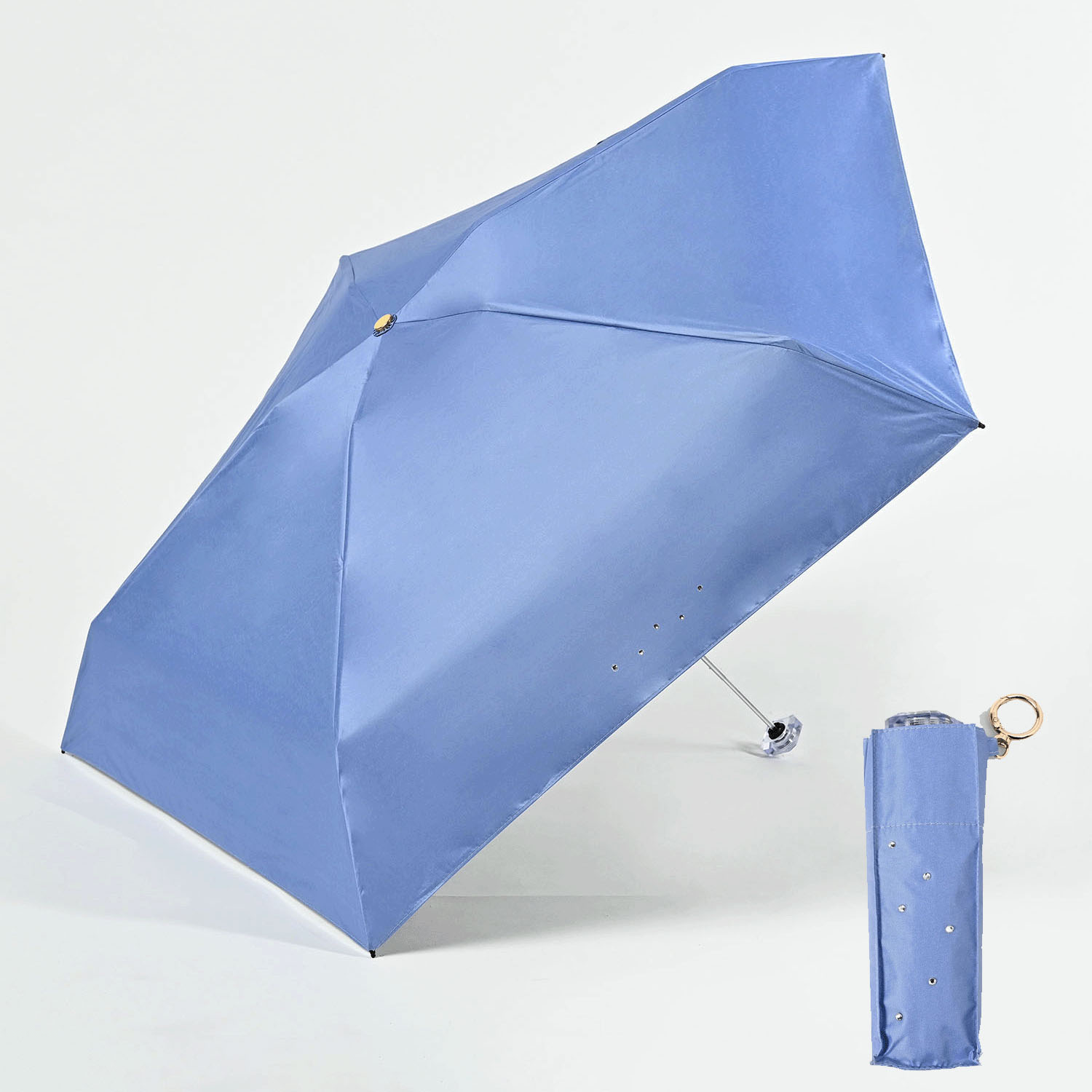 【CHARIS】晴雨兼用 クリスタルWビジュー折傘